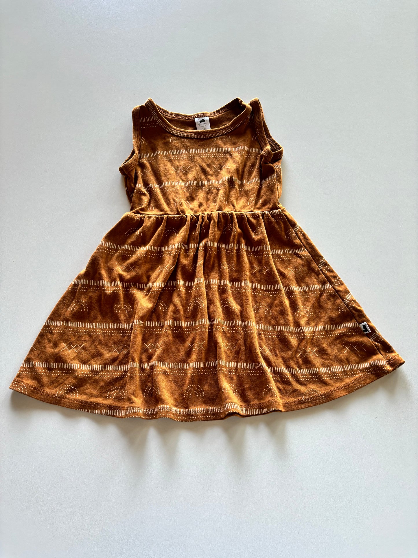 Brown Rainbow Dress