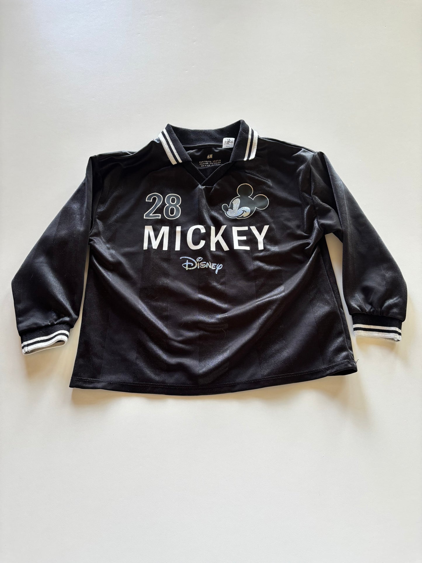 Black Striped Mickey Jersey