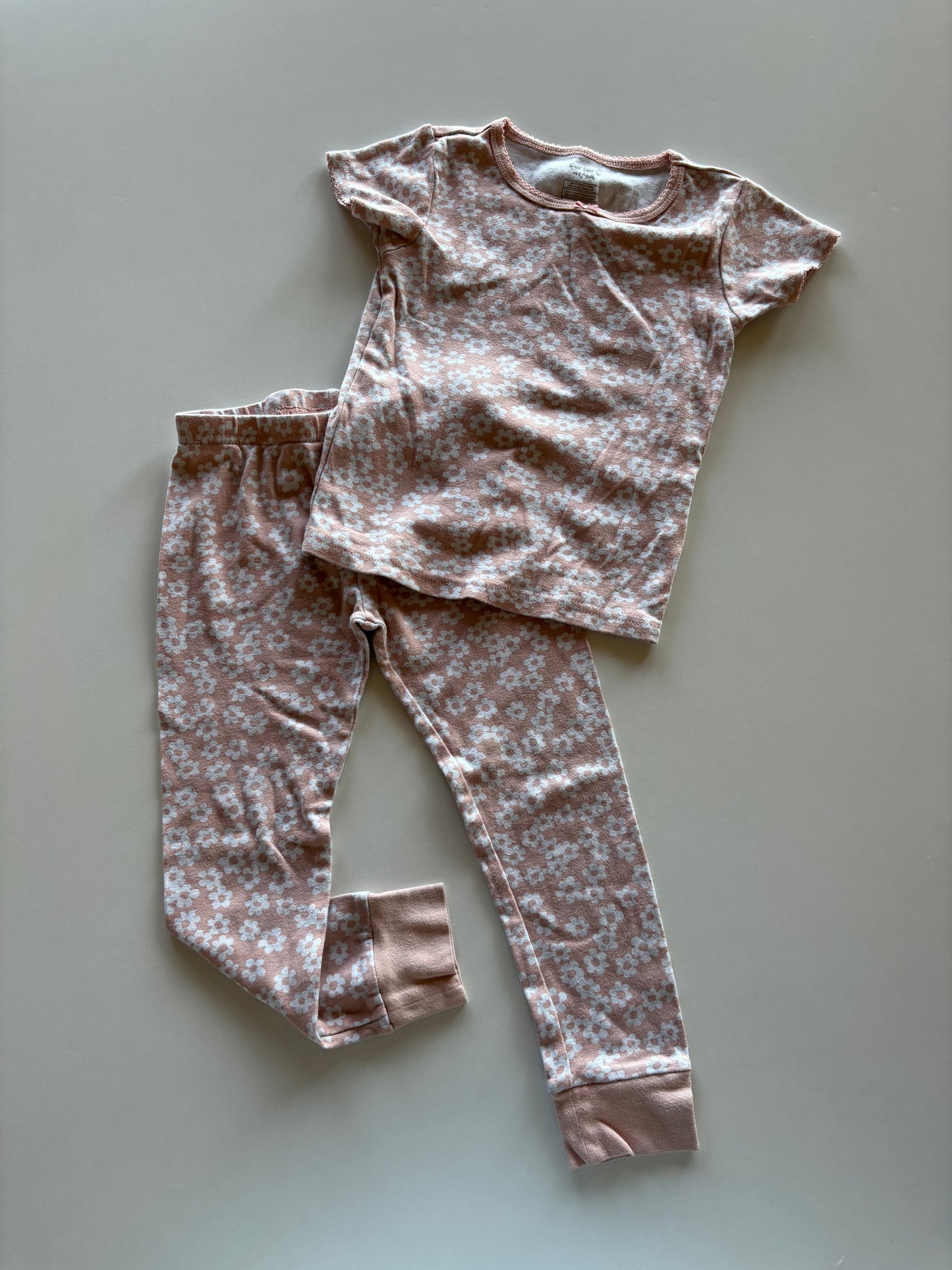 2pc Pink Daisy Pajamas