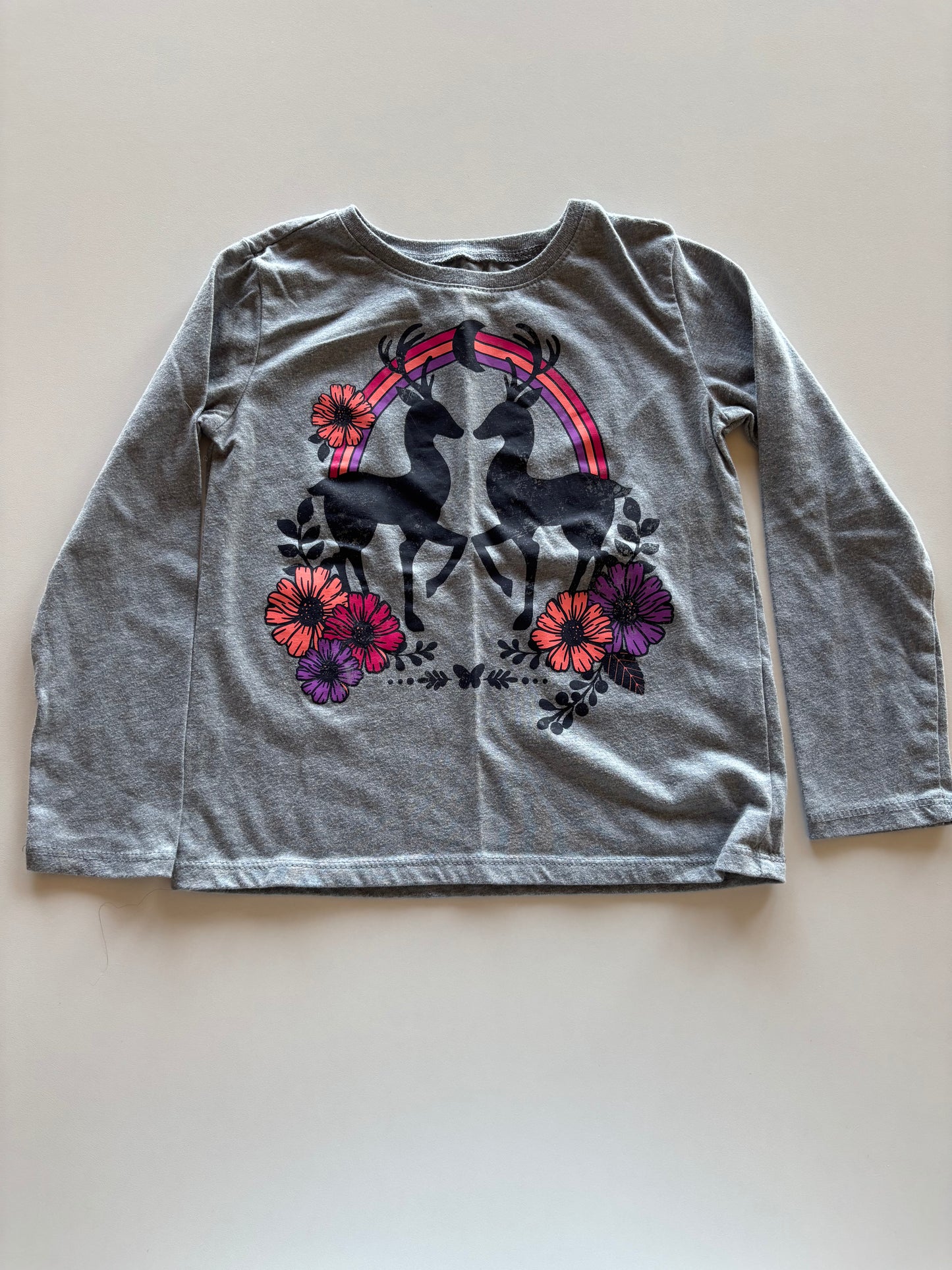 Grey Rainbow Deer Shirt