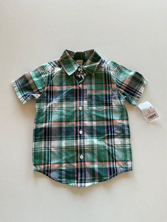 BNWT Green Plaid Button Up