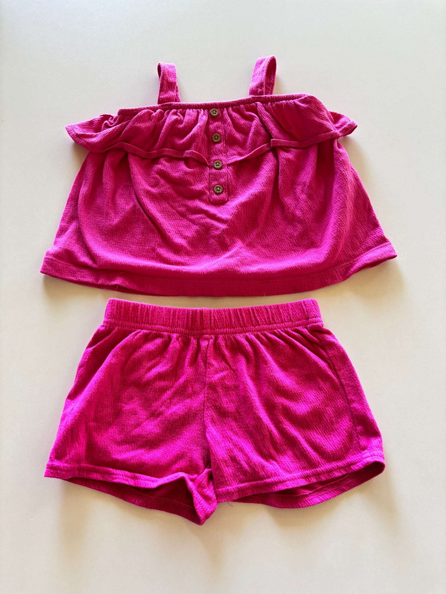 2pc Textured Pink Set