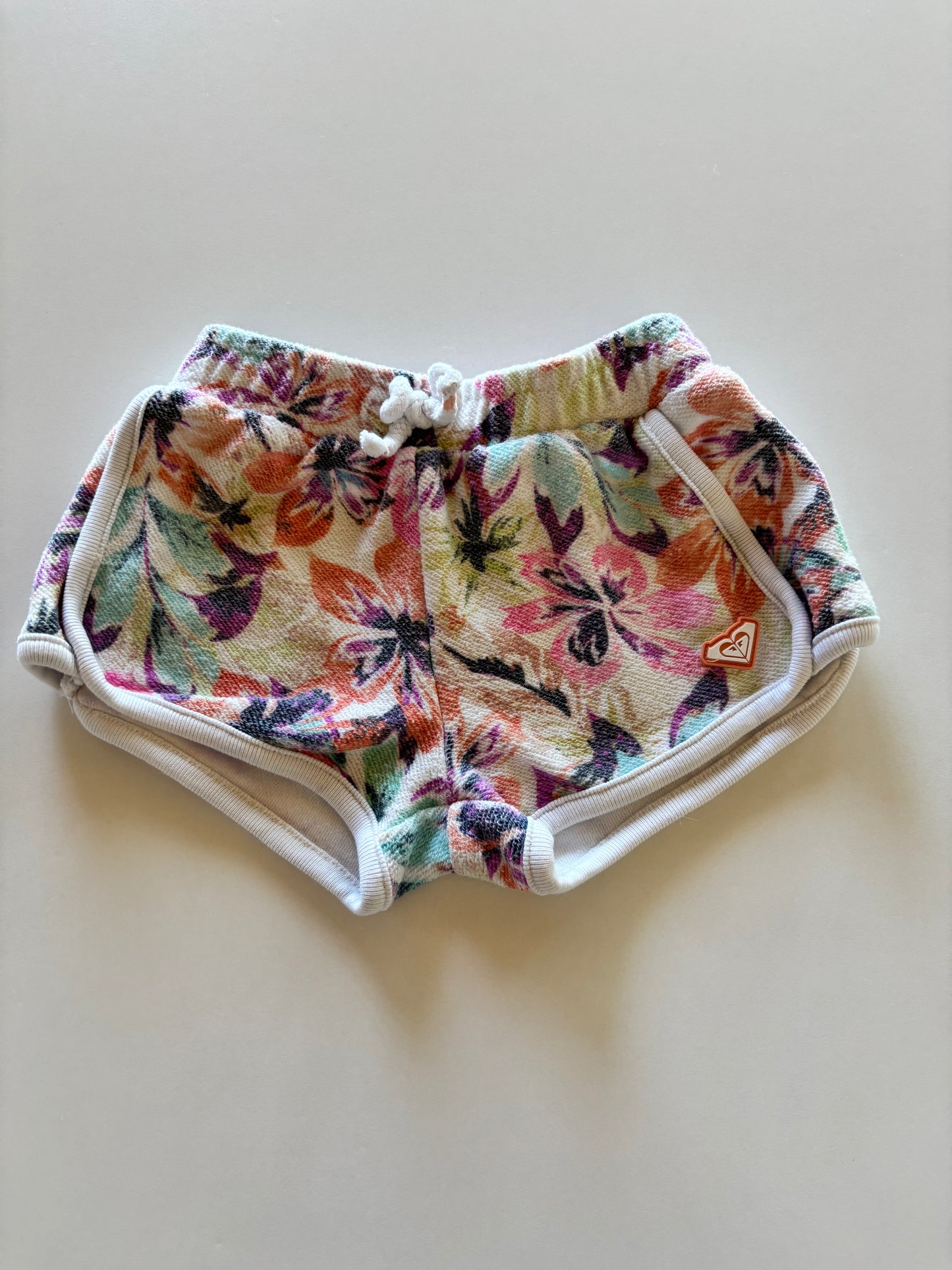 Tropical Floral Terry Shorts