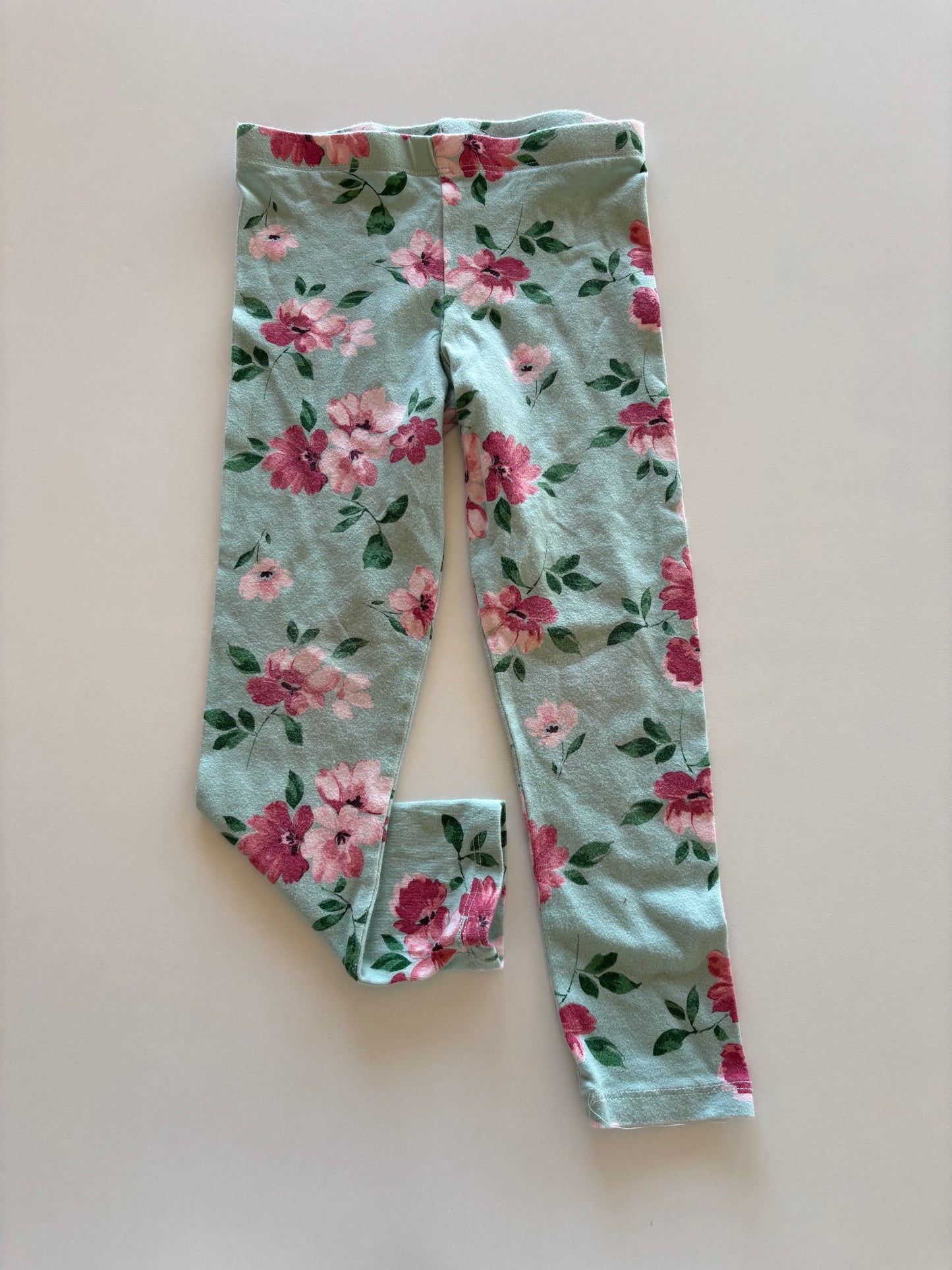 Mint Floral Leggings
