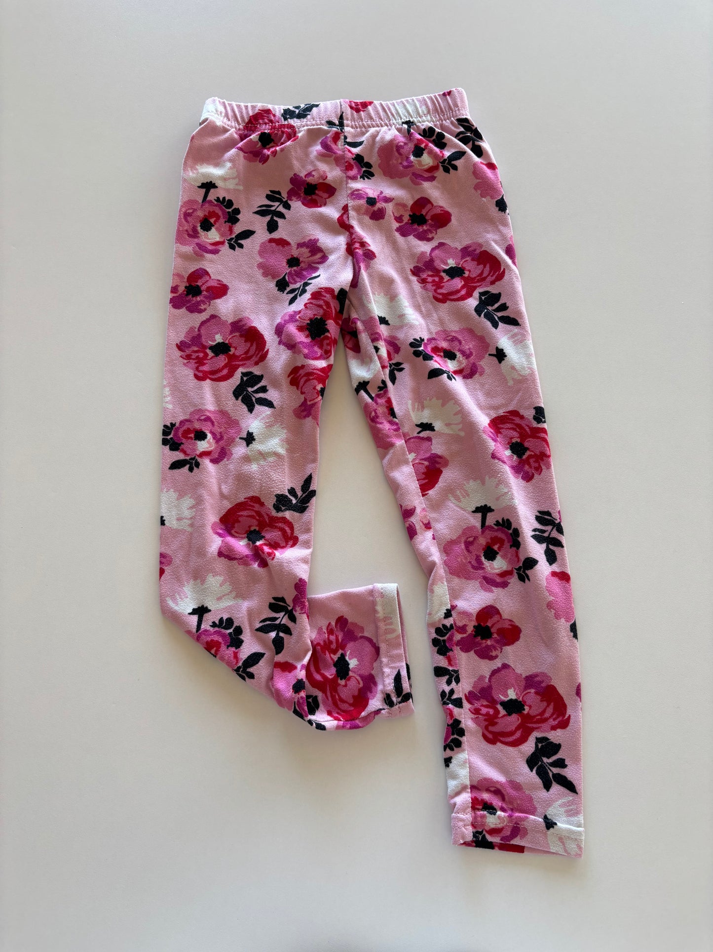 Pink Floral Leggings