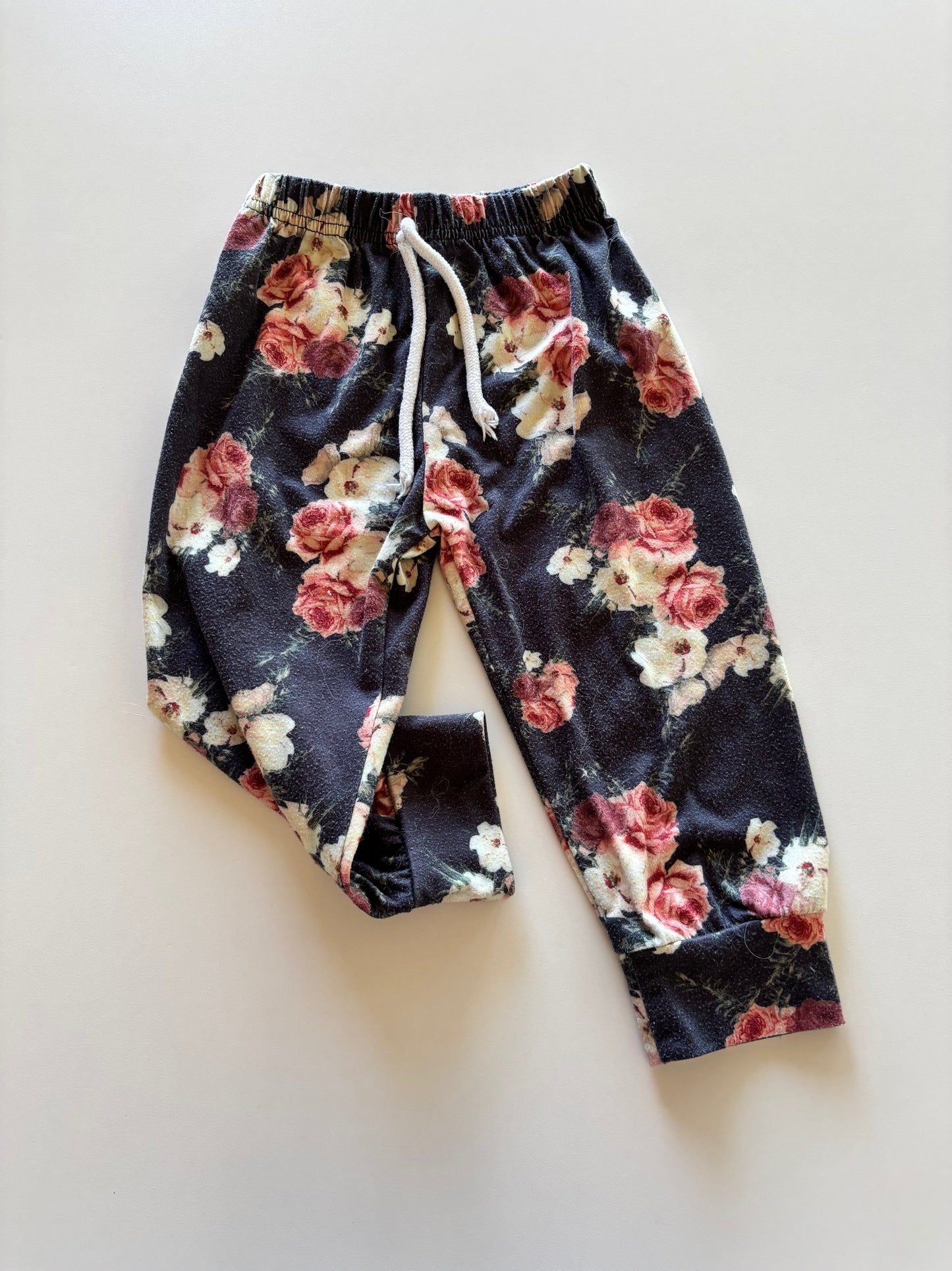 Charcoal Floral Joggers