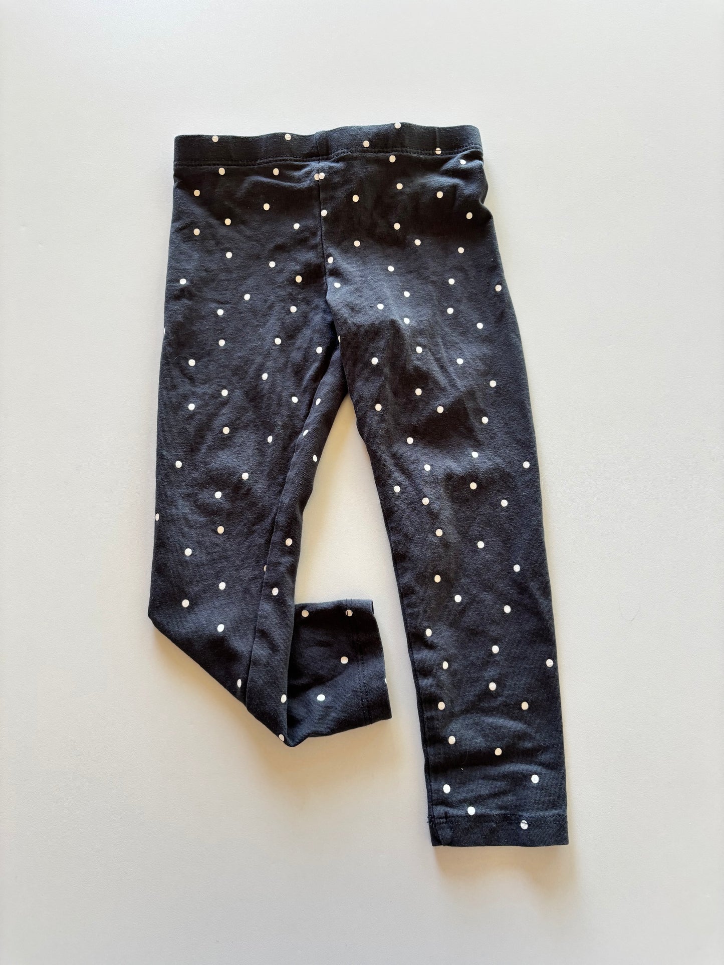 Charcoal Polka Dot Leggings