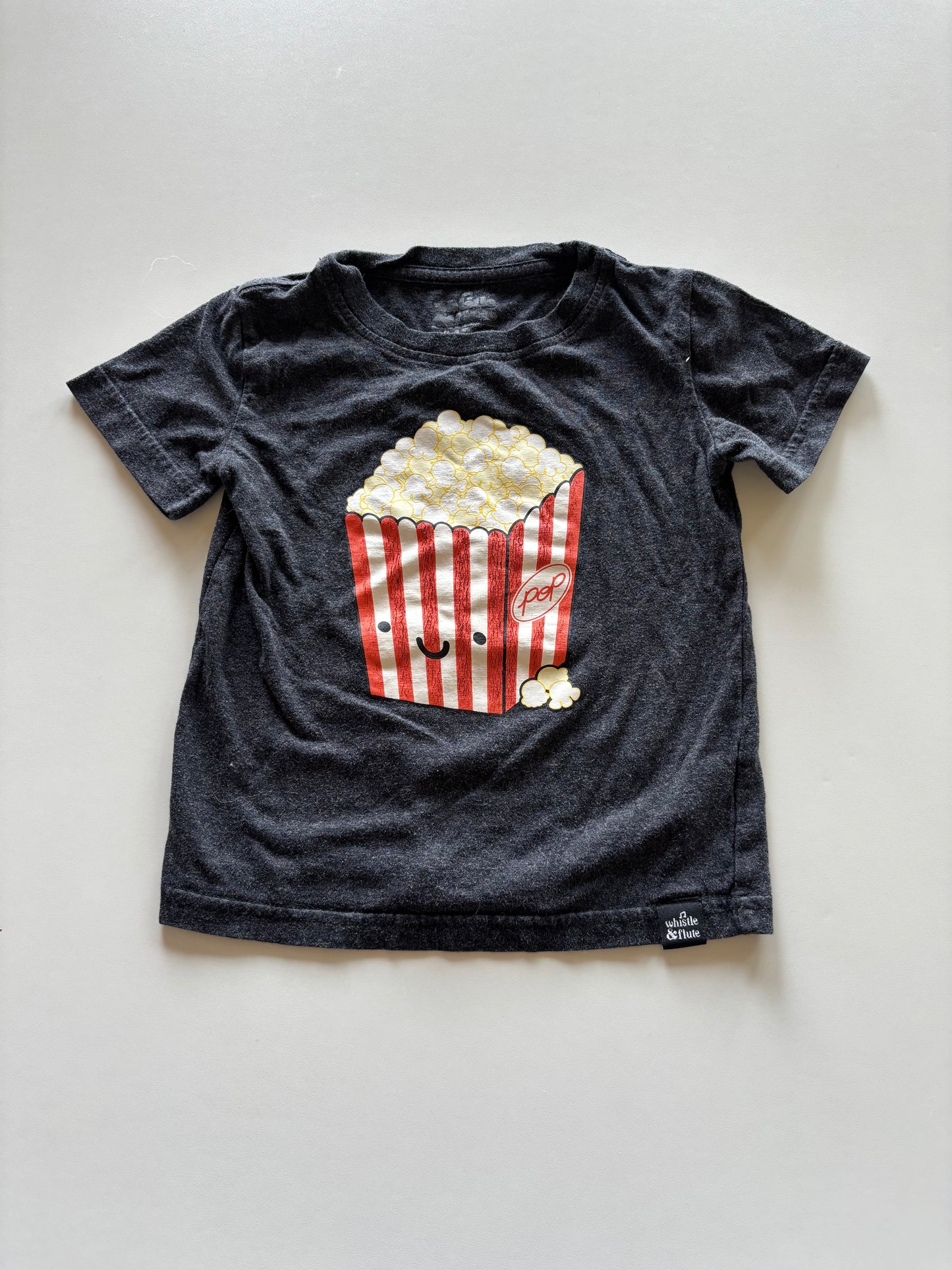 Grey W&F Popcorn Tee