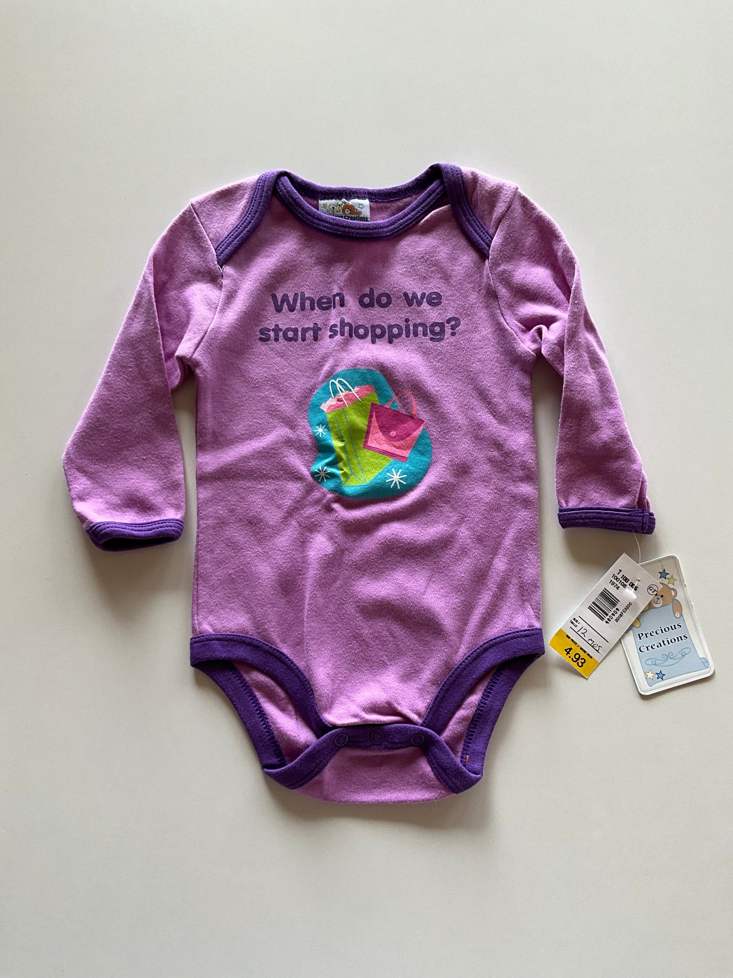 BNWT Purple Shopping Onesie