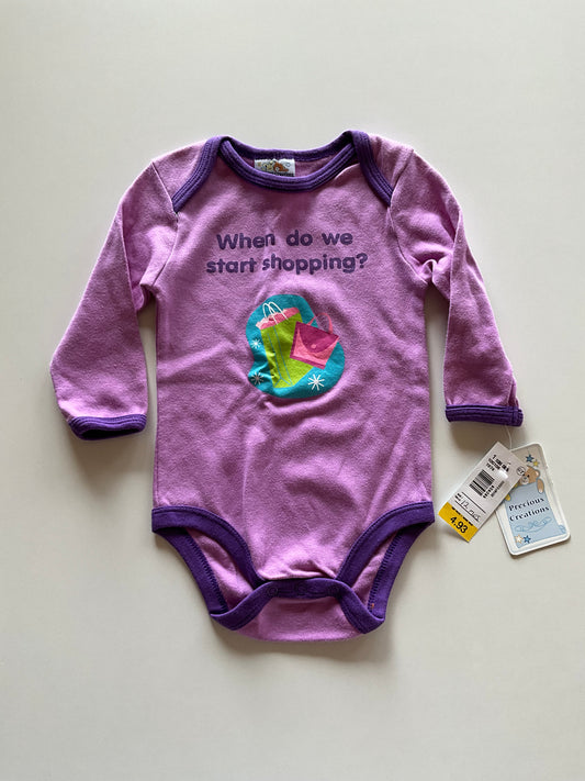 BNWT Purple Shopping Onesie