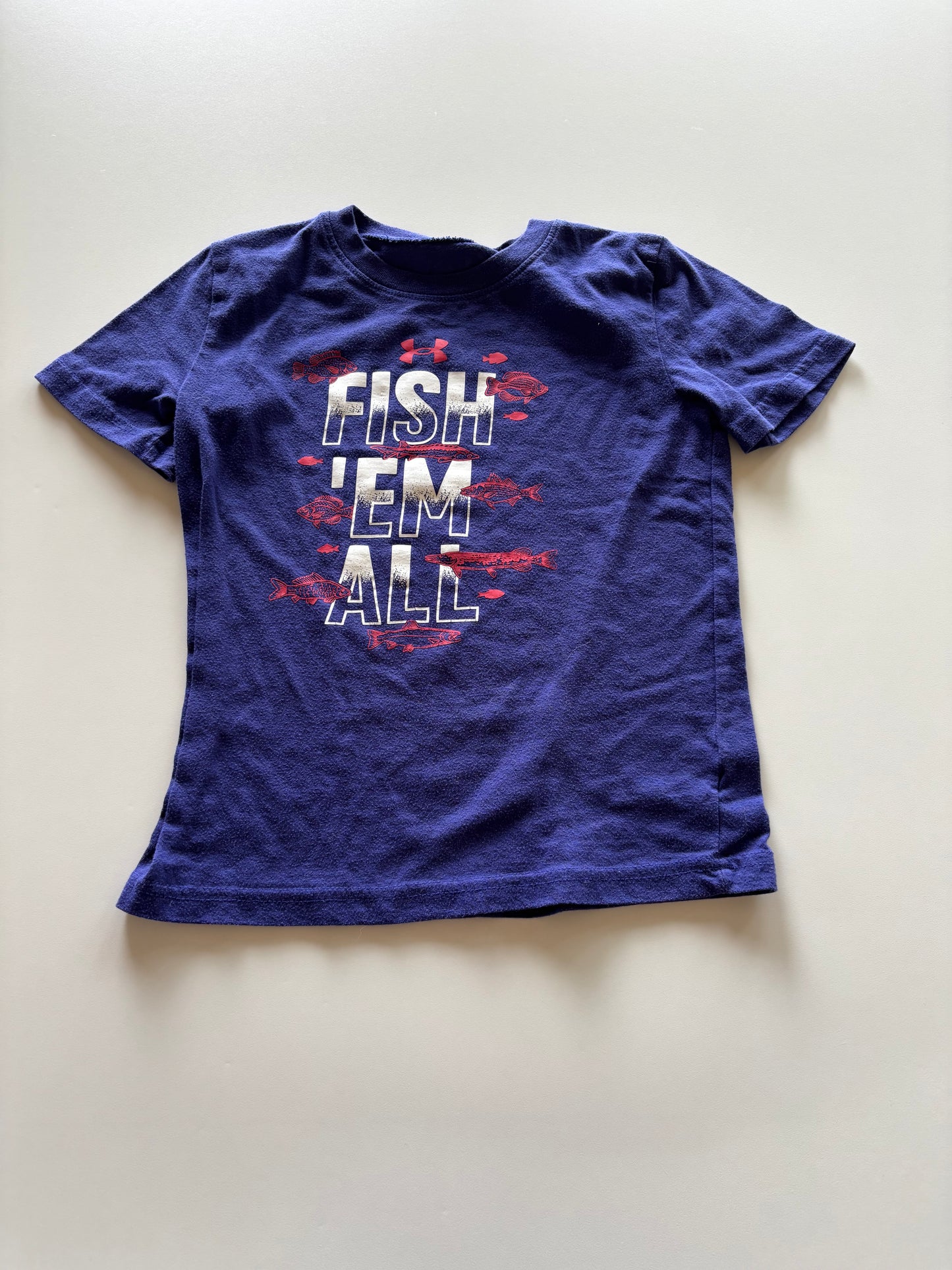 Blue UA Fish 'Em All Tee