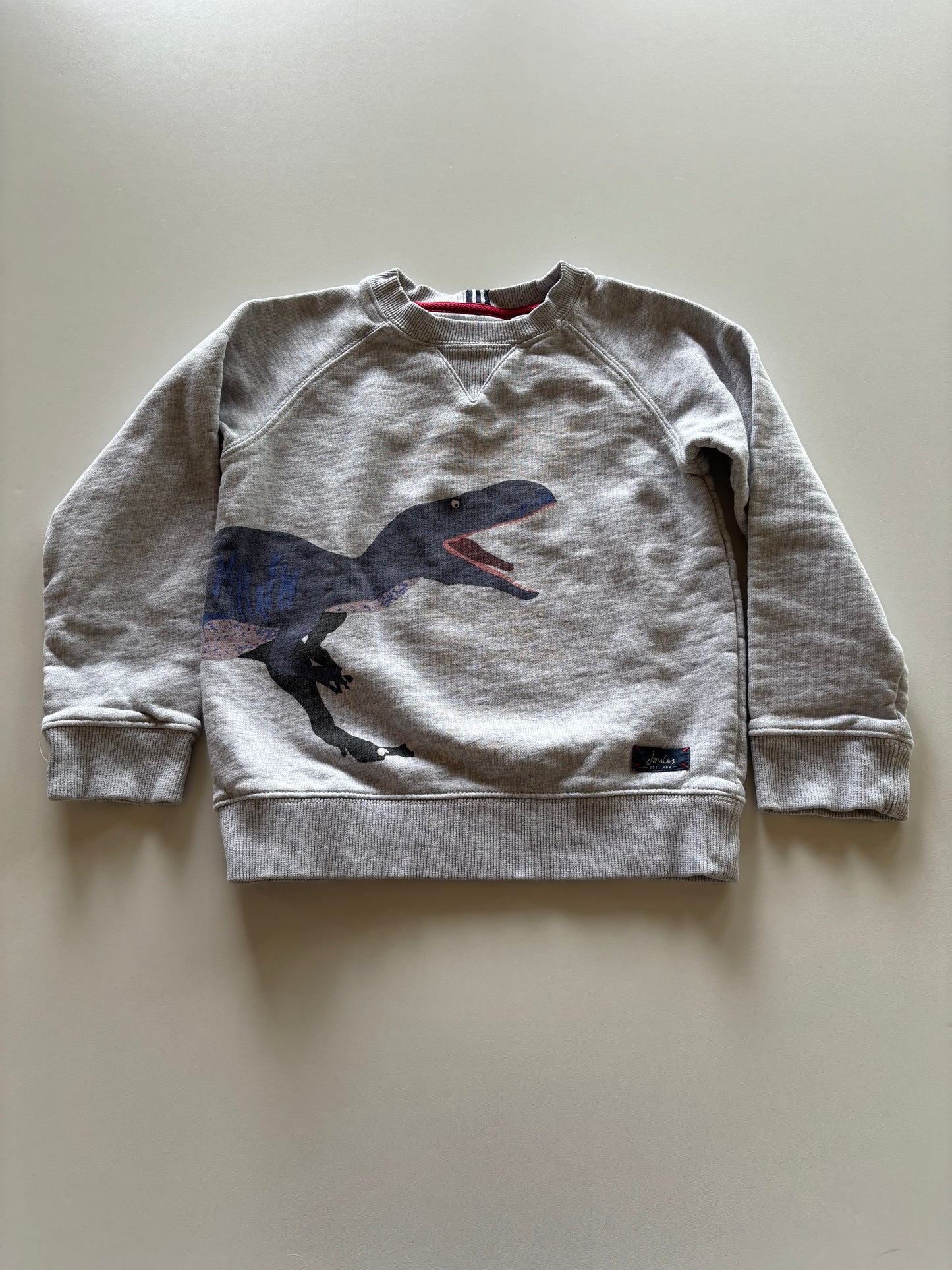 Grey Megalosaurus Crewneck