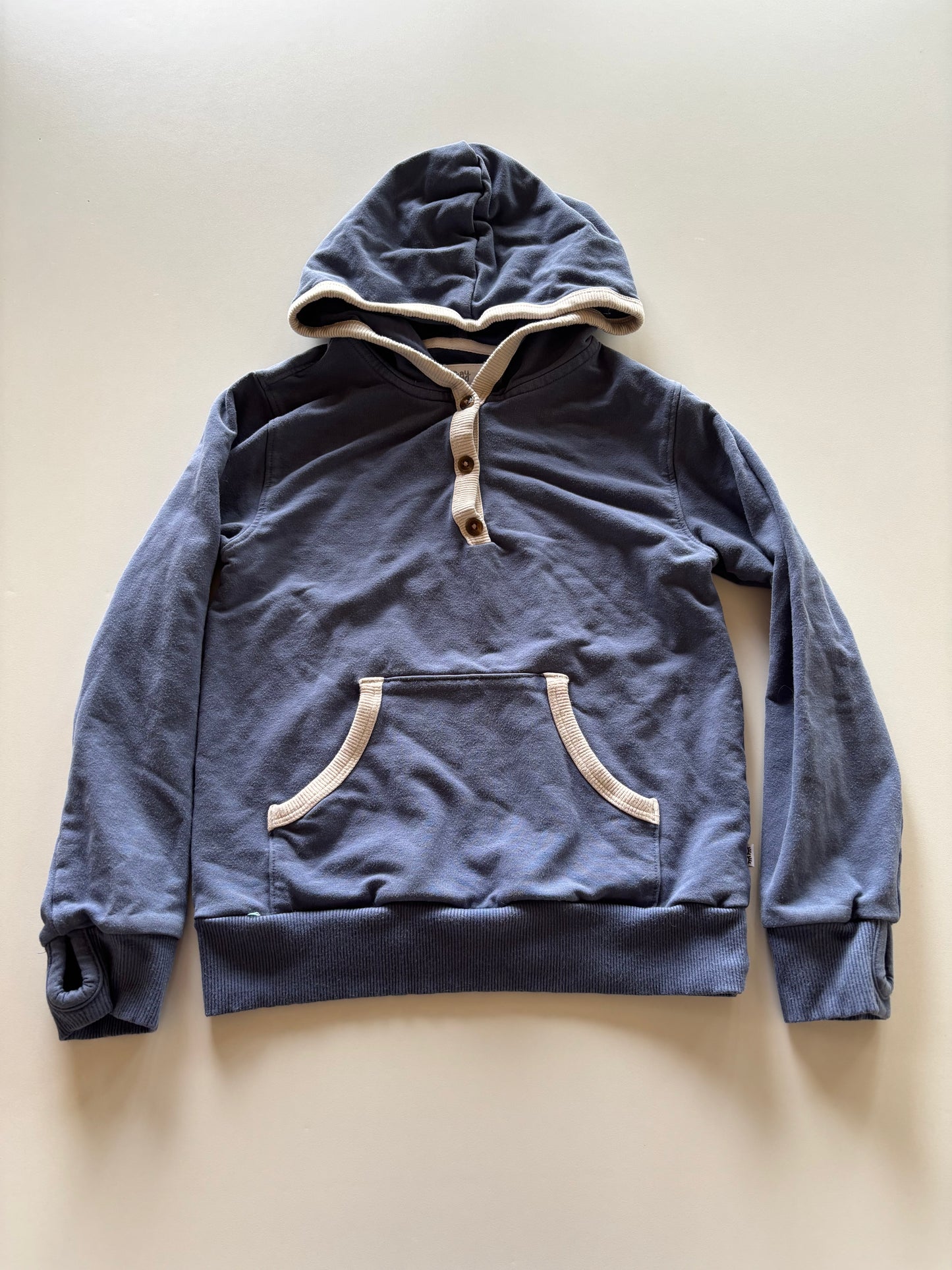 Blue Henley Hoodie