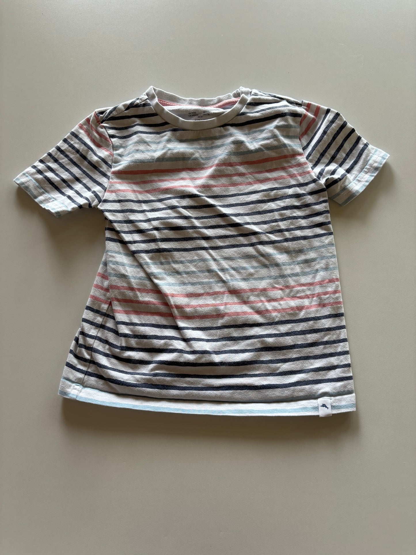 Blue & Pink Striped Tee