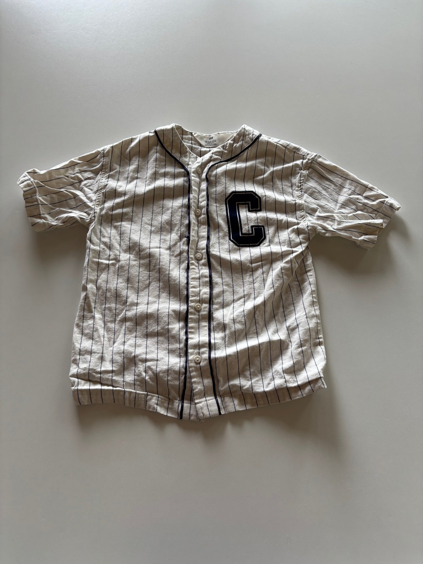 Ivory Pinstriped Ball Jersey
