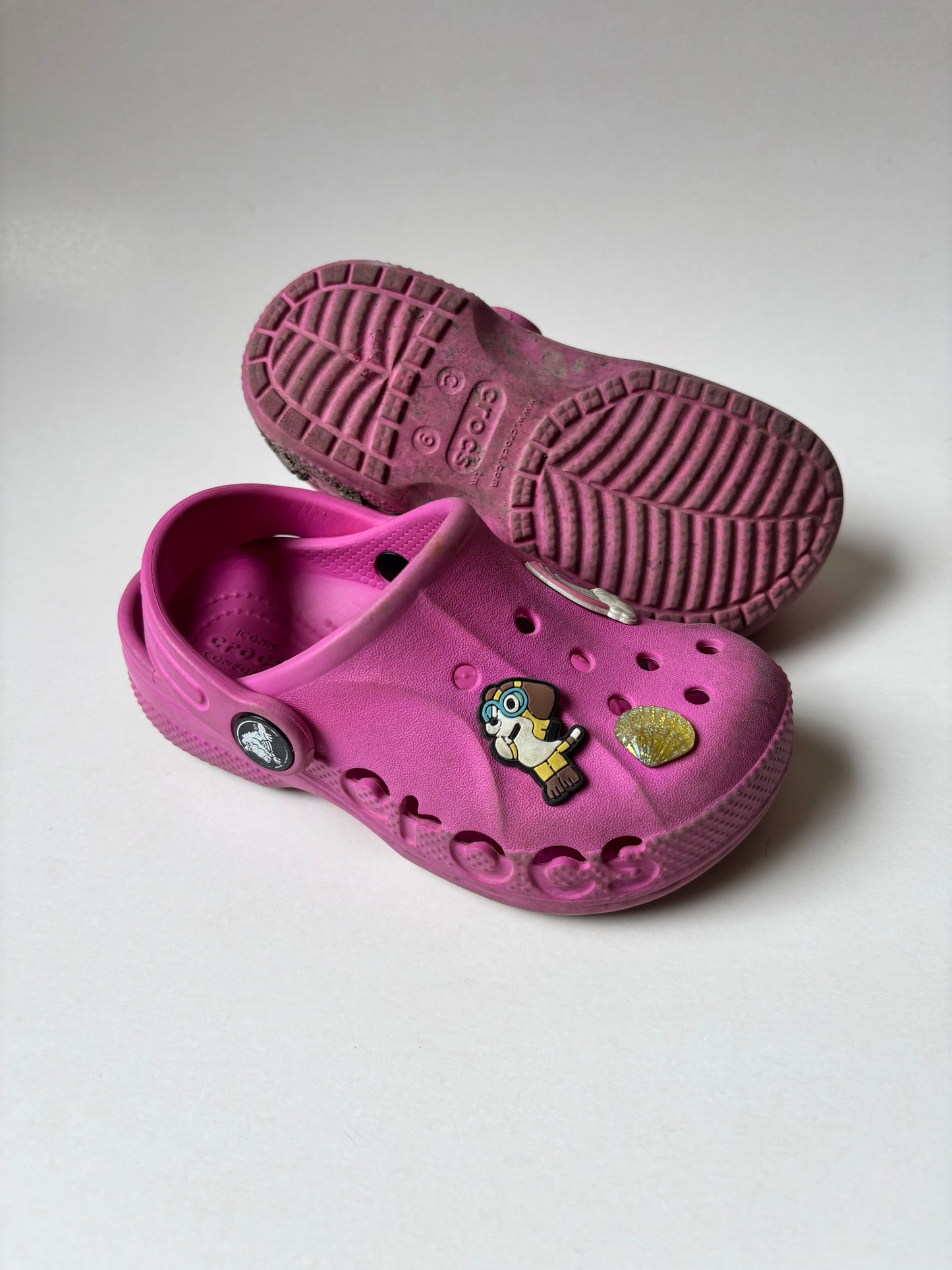 Pink Crocs with Jibbits