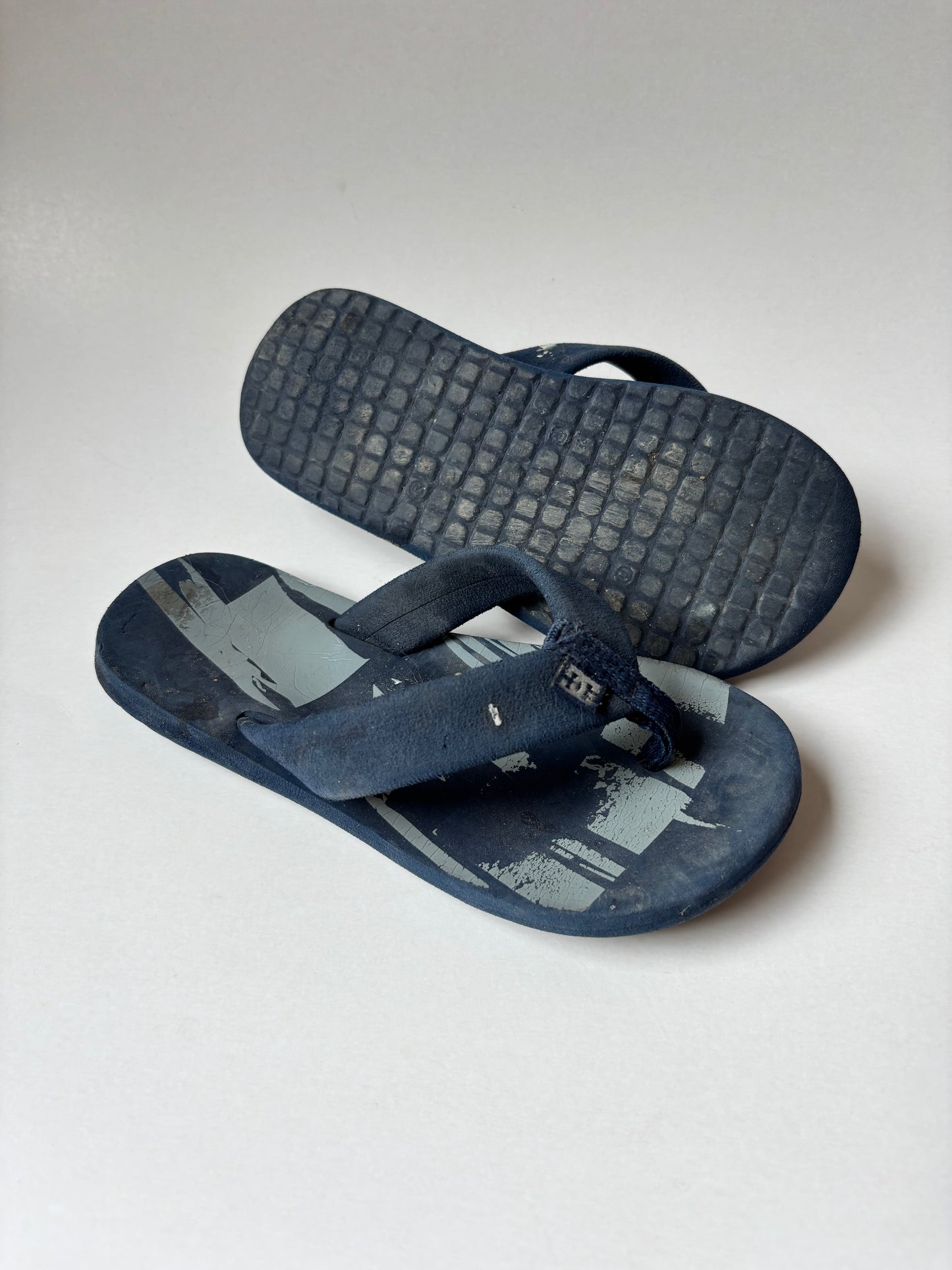Navy & Grey Flip Flops