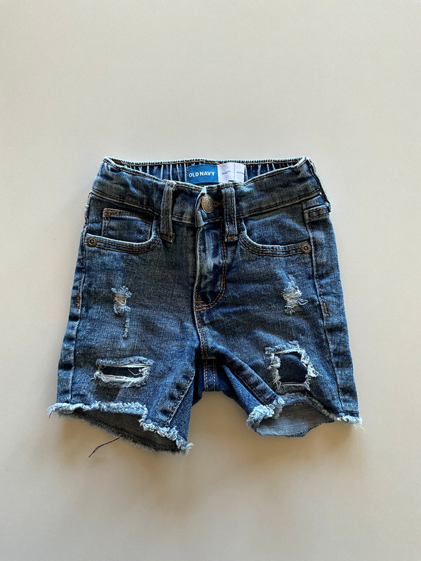 Distressed Denim Shorts