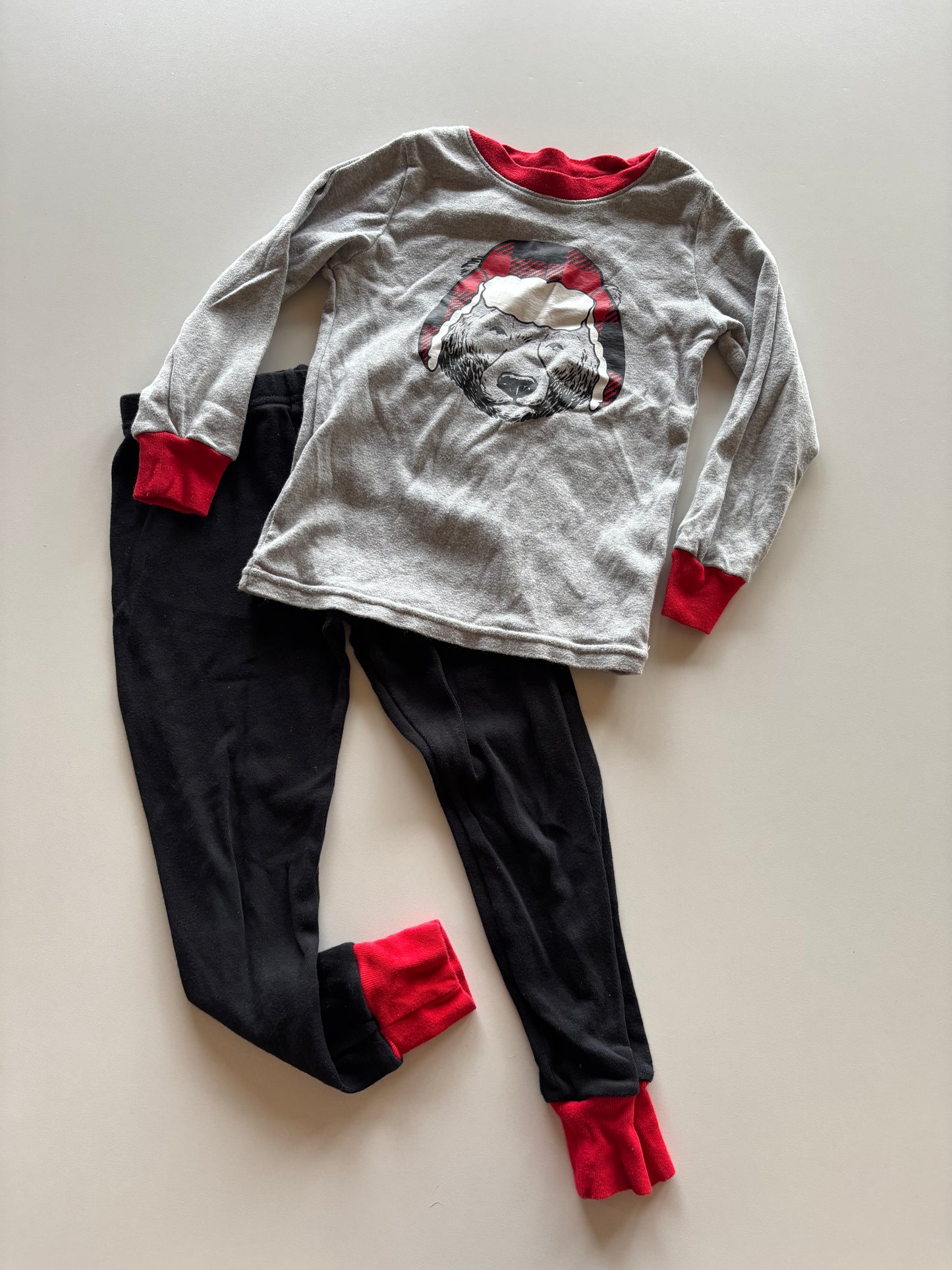 2pc Bear in Toque Pajamas