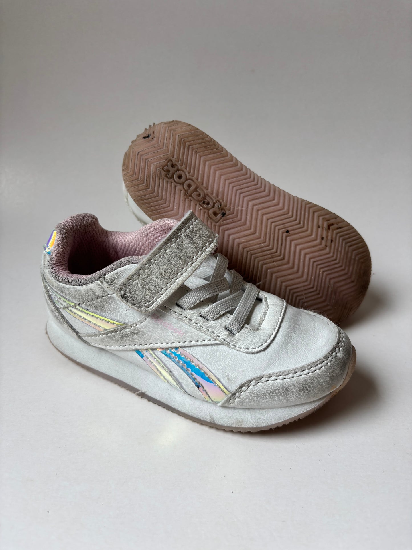White & Iridescent Shoes
