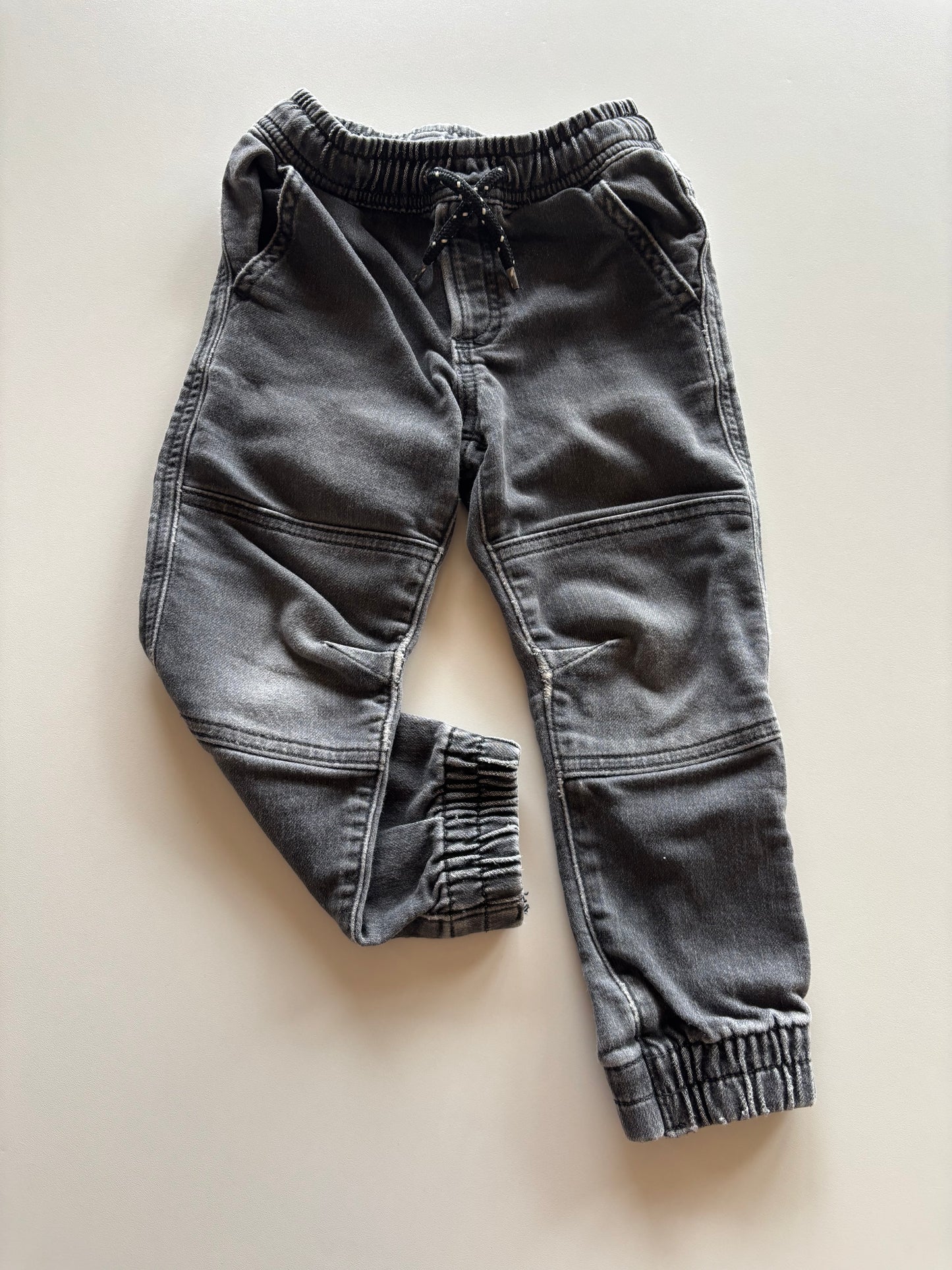 Charcoal Denim Joggers