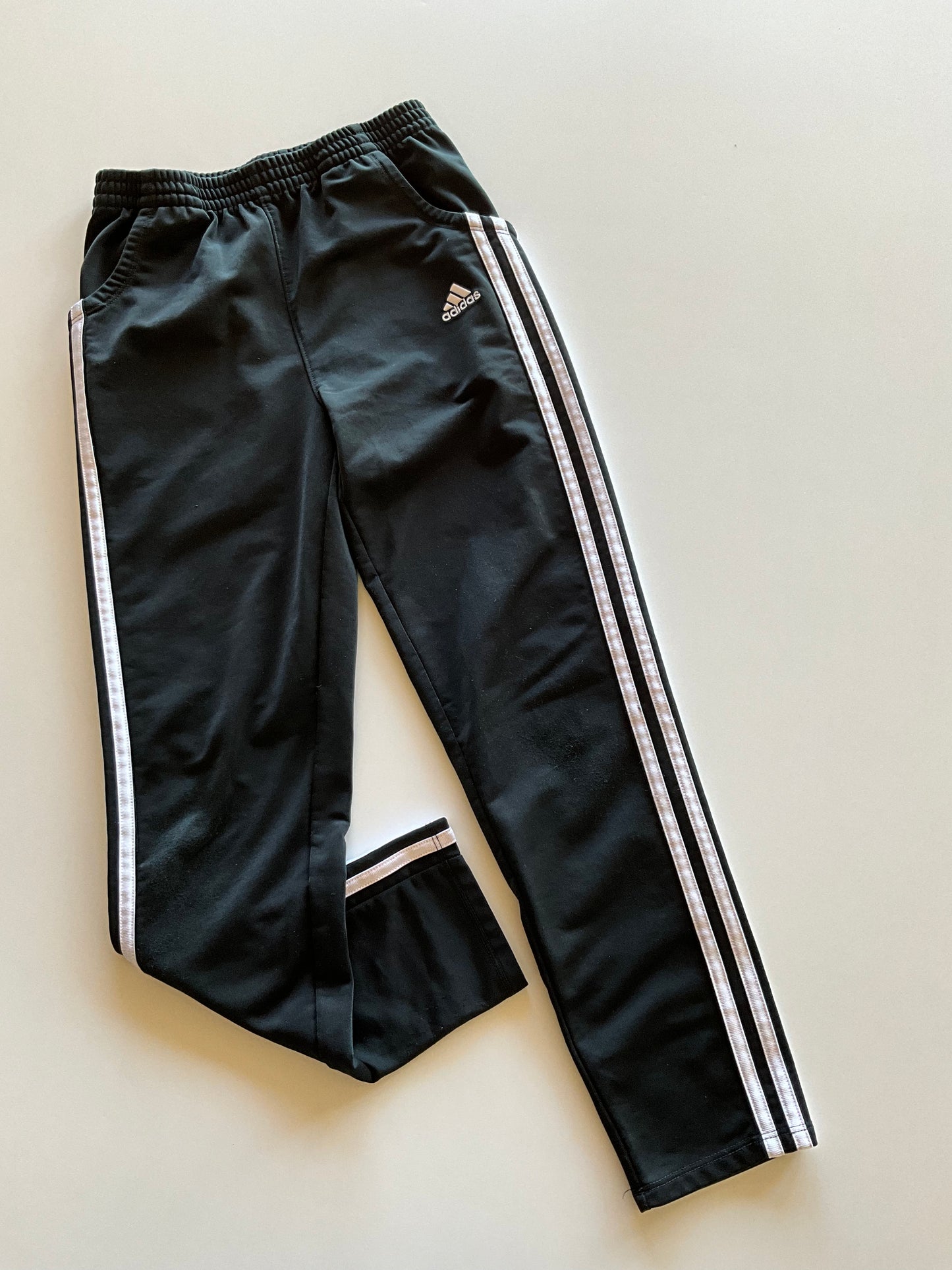 Black & White Adidas Track Pants