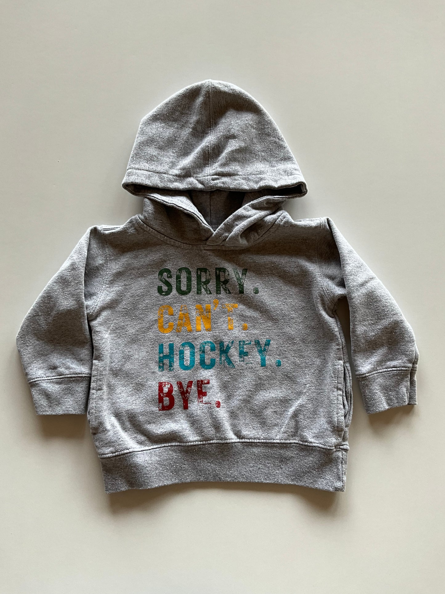 Grey Hockey Hoodie