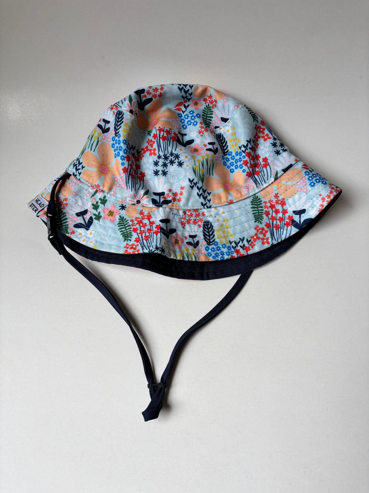 Reversible Blue Floral Headster Bucket Hat