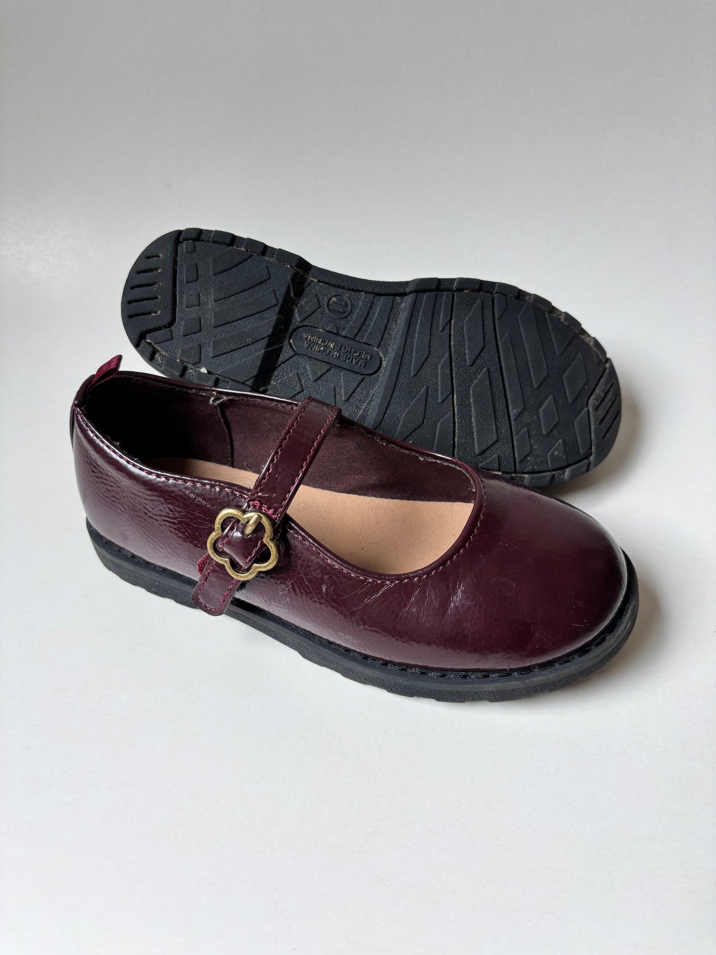 Dark Burgundy Mary Janes