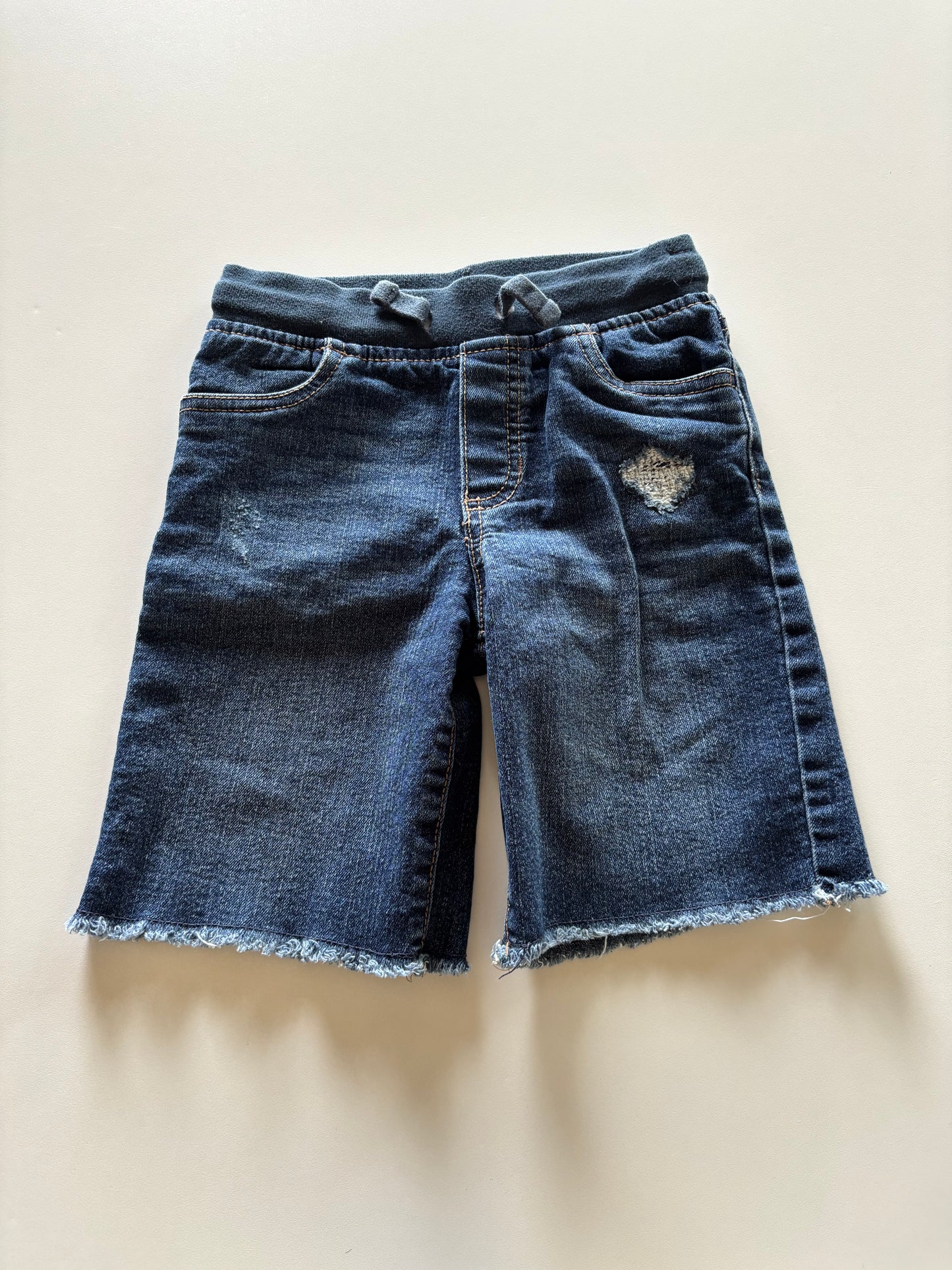 Distressed Denim Shorts