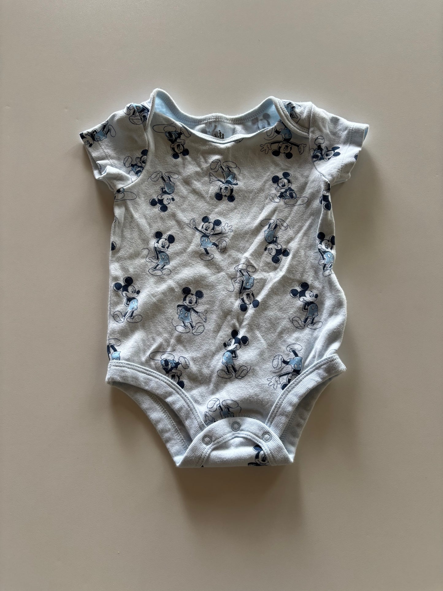 Blue Mickey Mouse Onesie