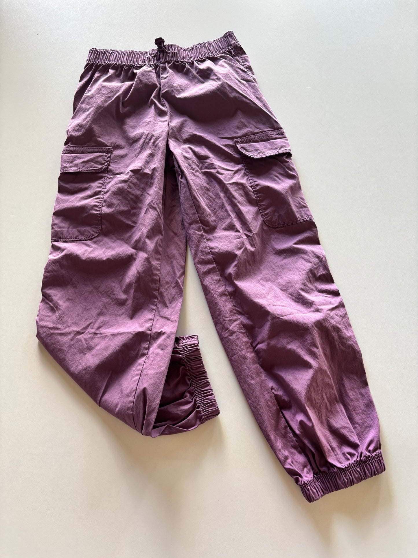 Purple Cargo Joggers