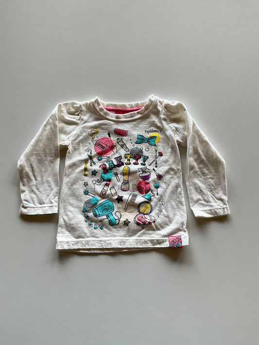 Cream Pretty Makeup Shirt