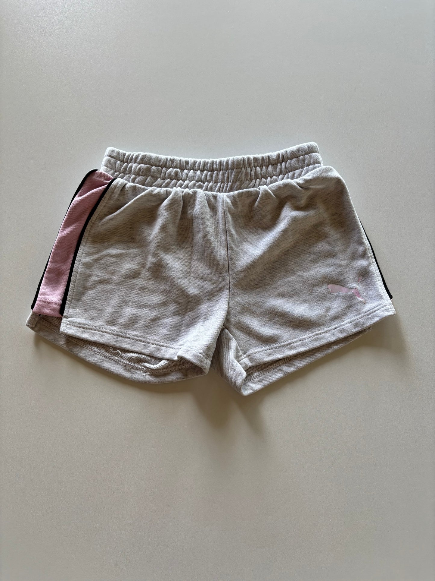 Grey Melange & Pink Shorts