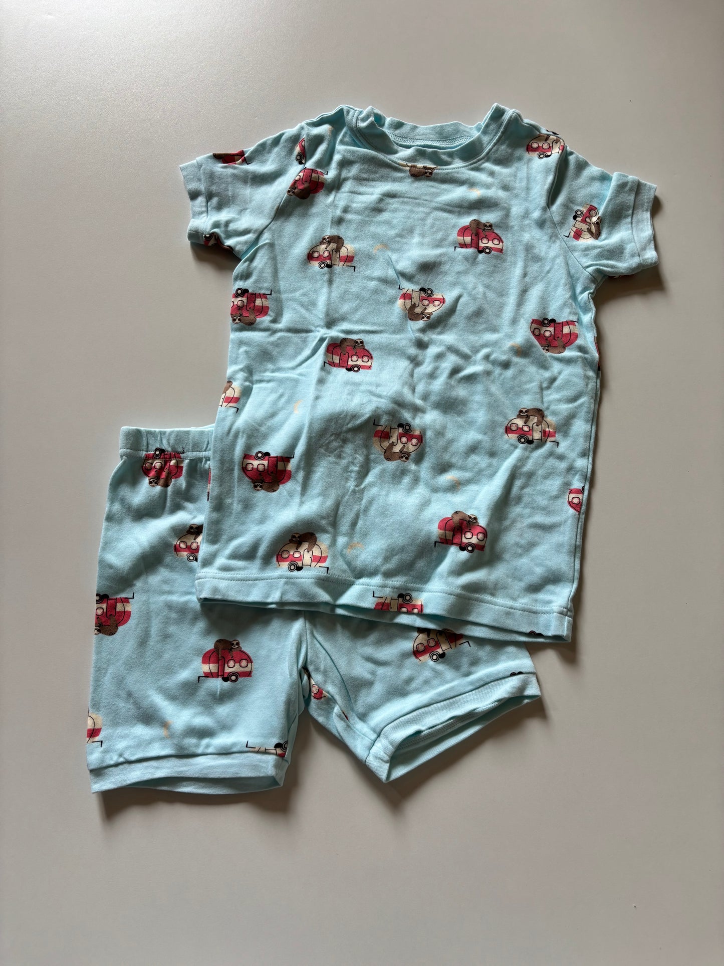 2pc Camping Sloth Pajamas