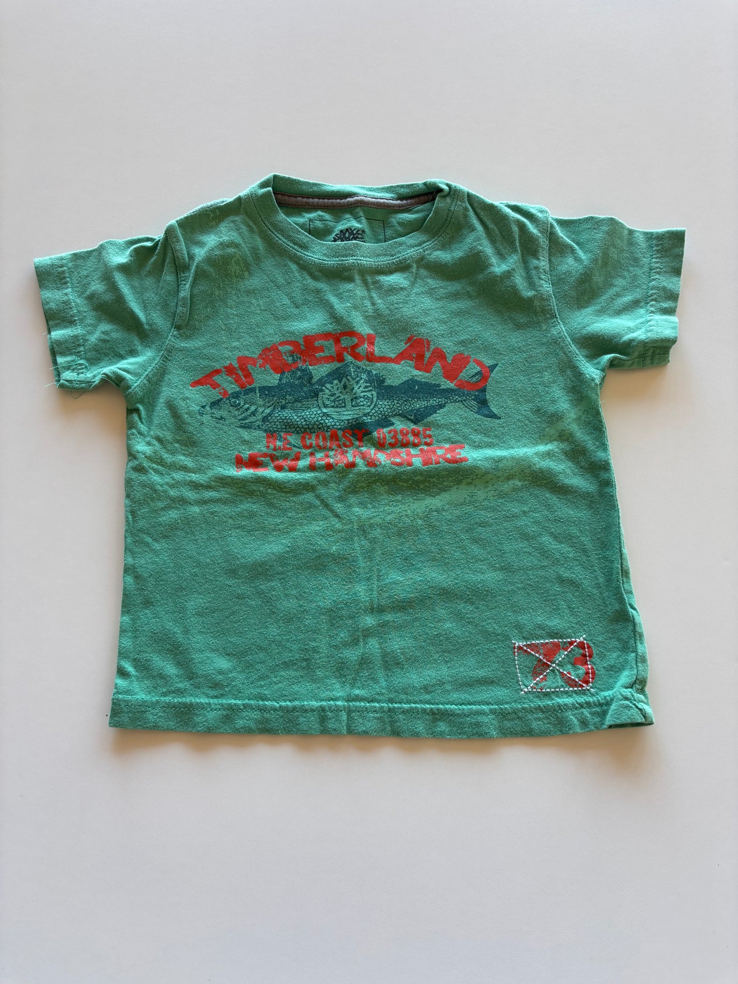 Green Timberland Fish Tee