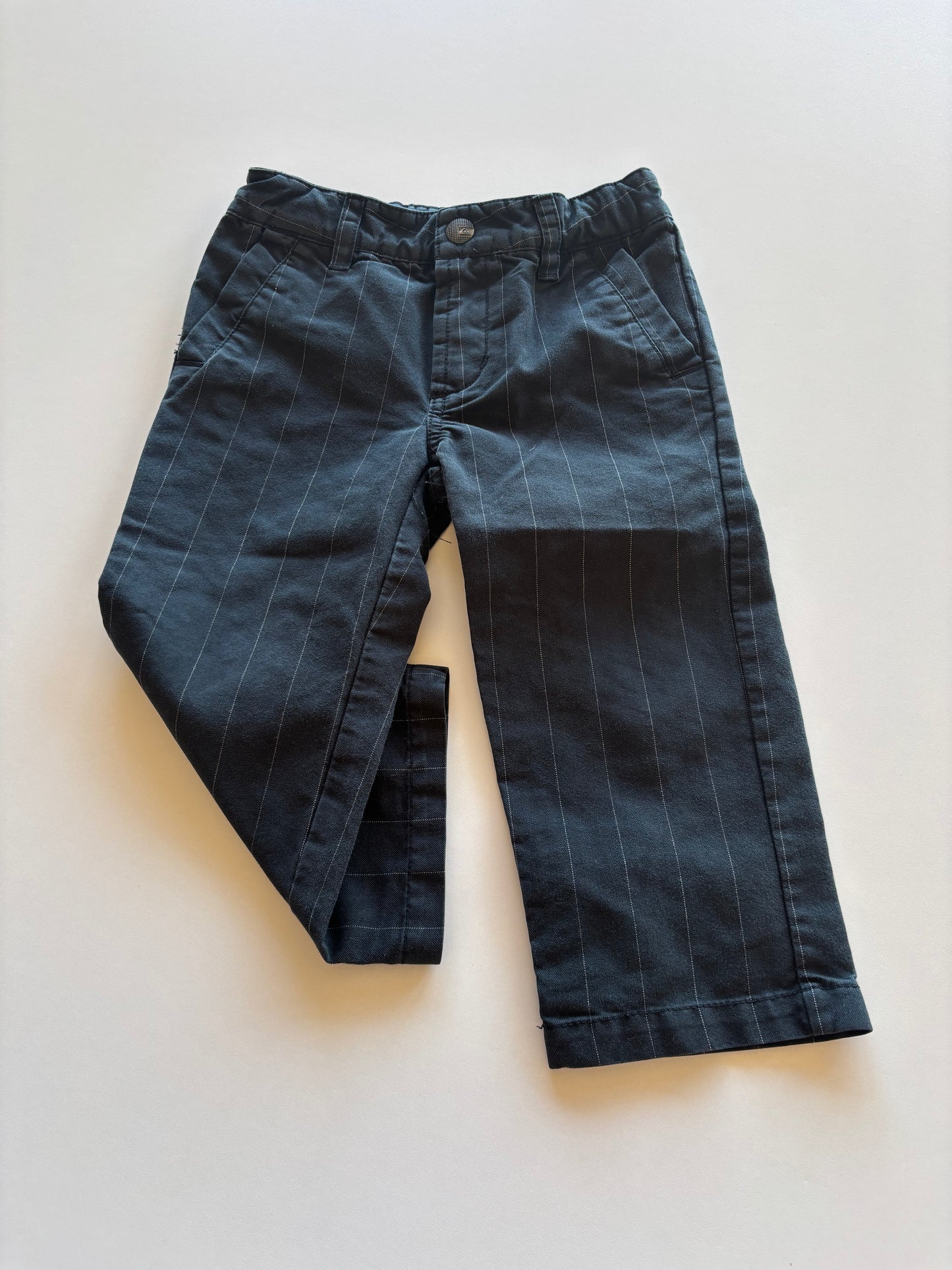 Black Pinstripe Pants