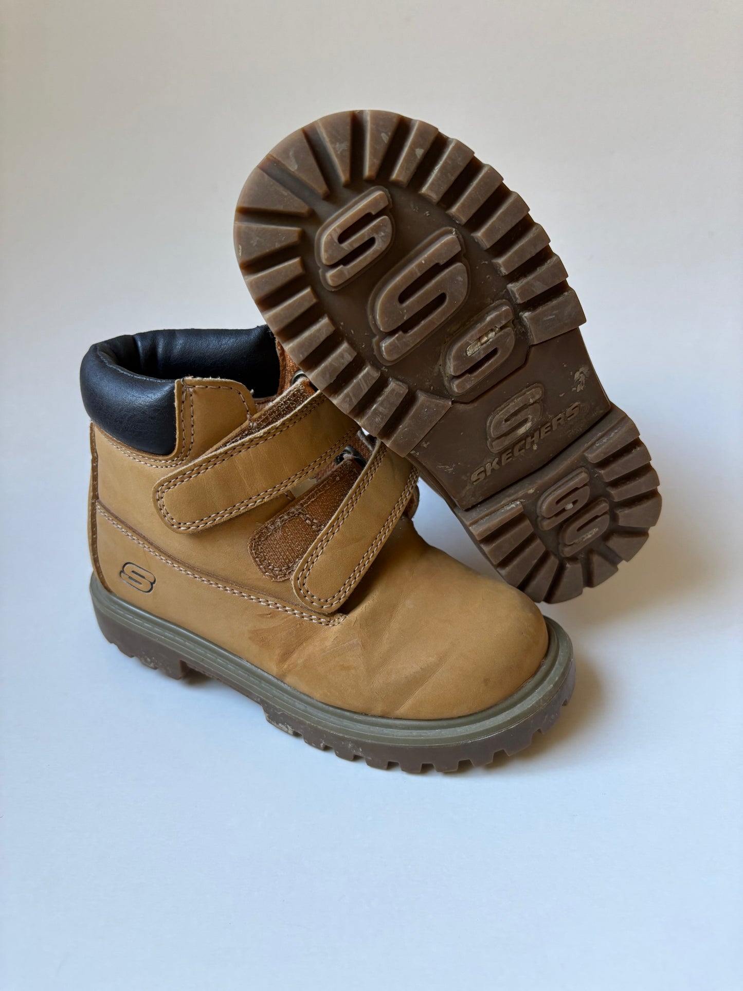 Tan & Black Boots