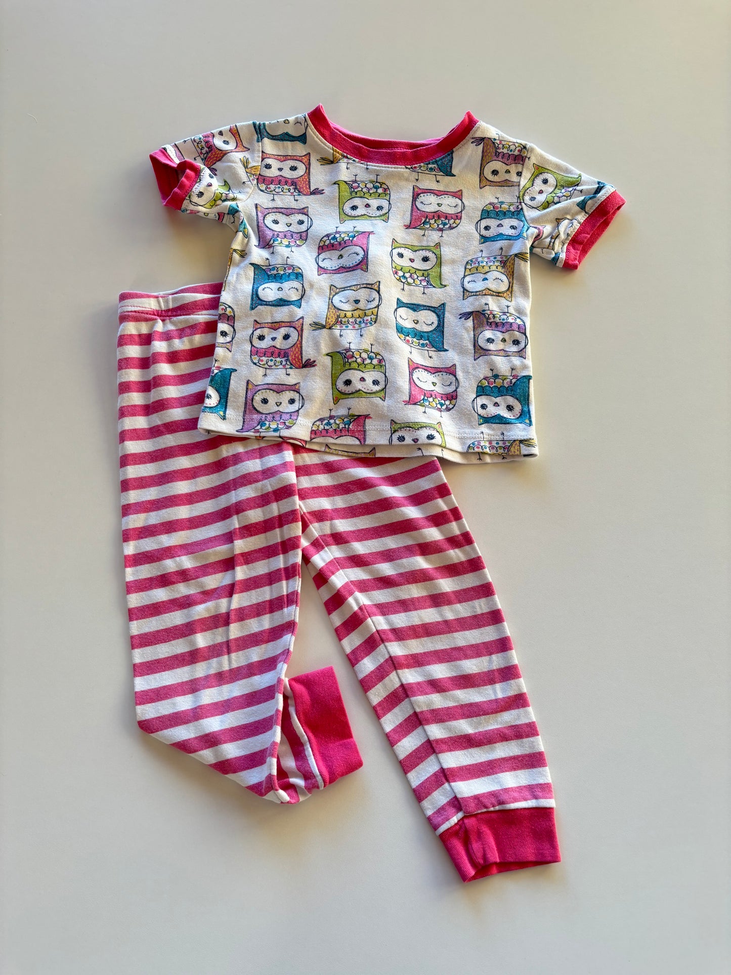 2pc Owl & Stripes Pajamas