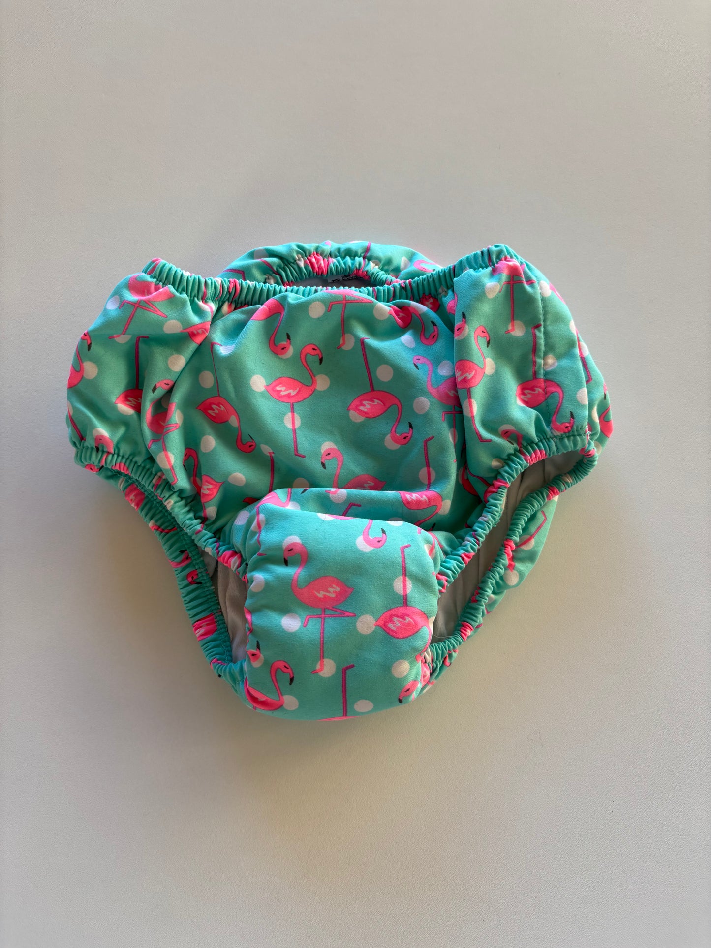 Mint Flamingo Swim Diaper