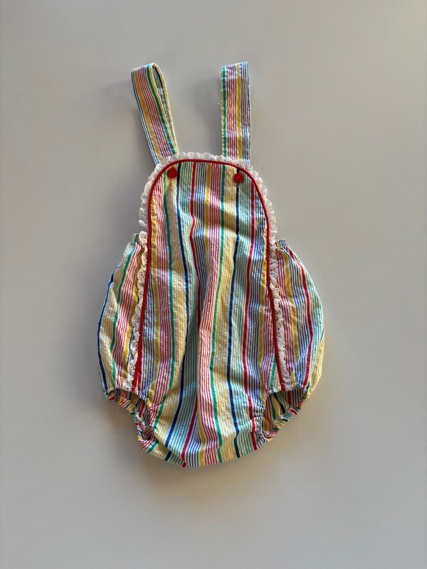 Vintage Striped Romper