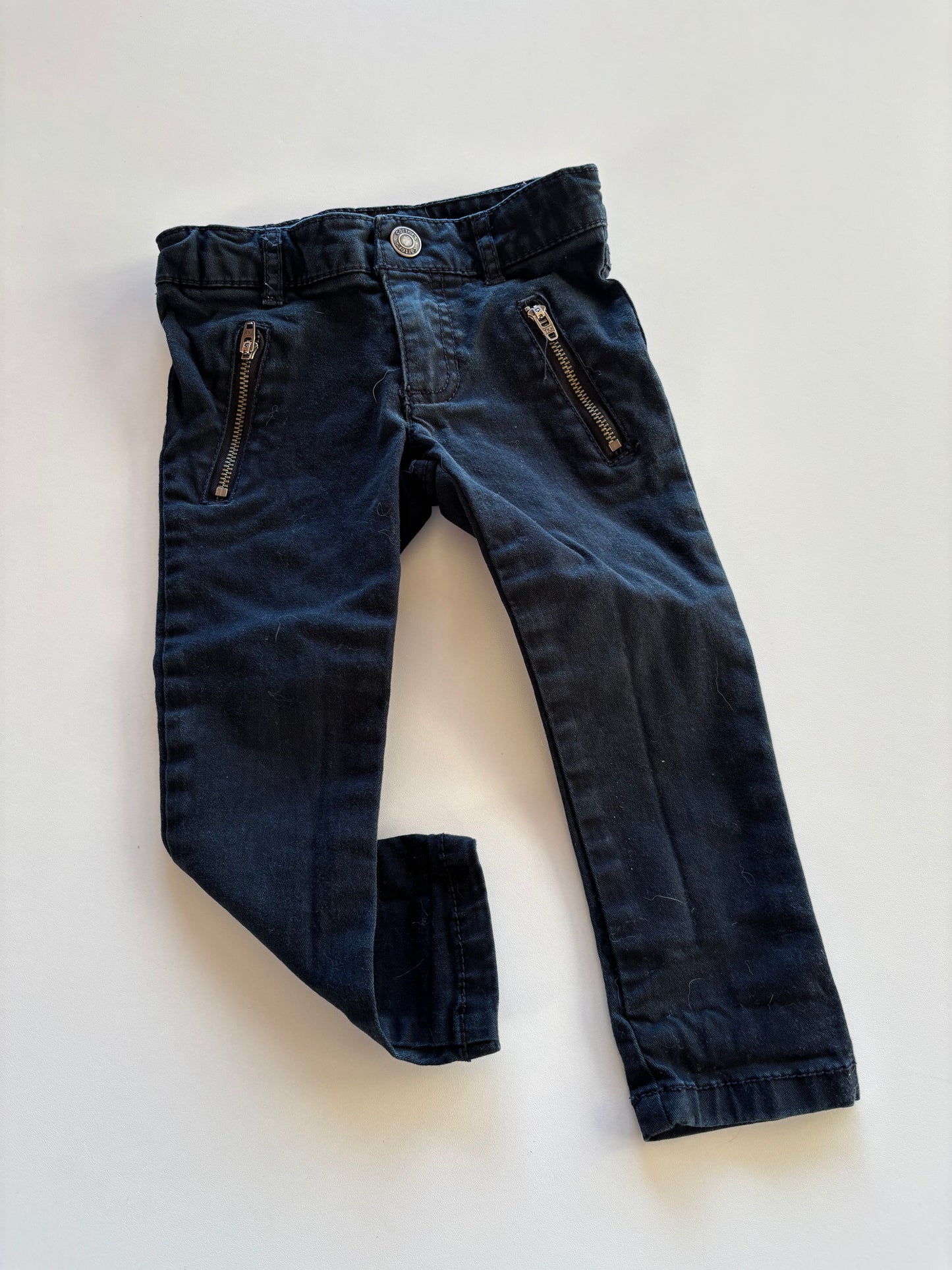Black Zipper Denim