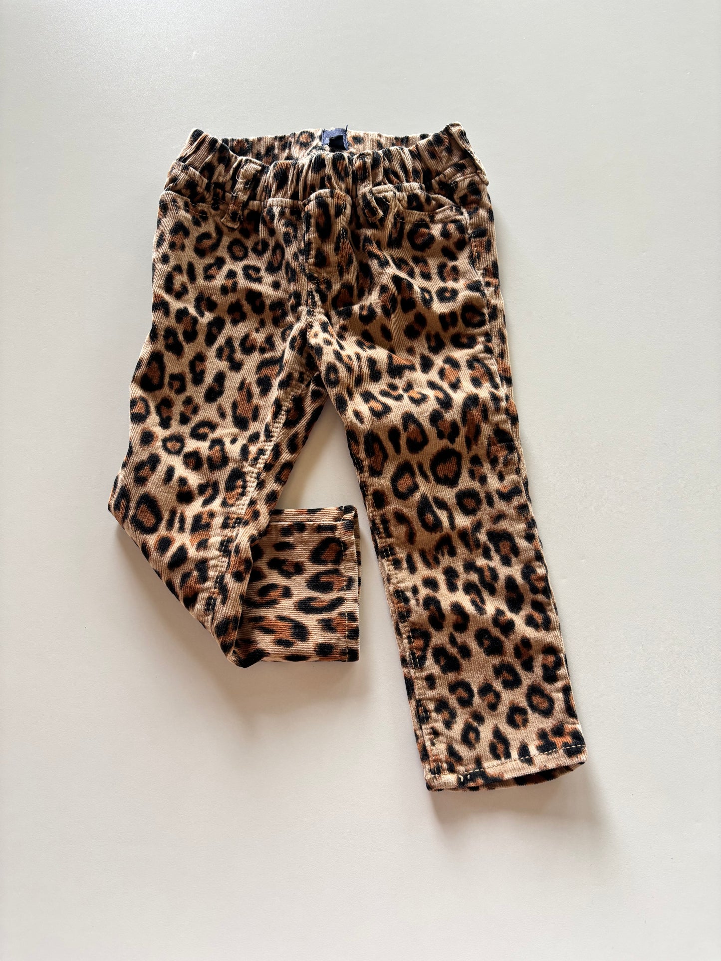 Leopard Corduroy Pants