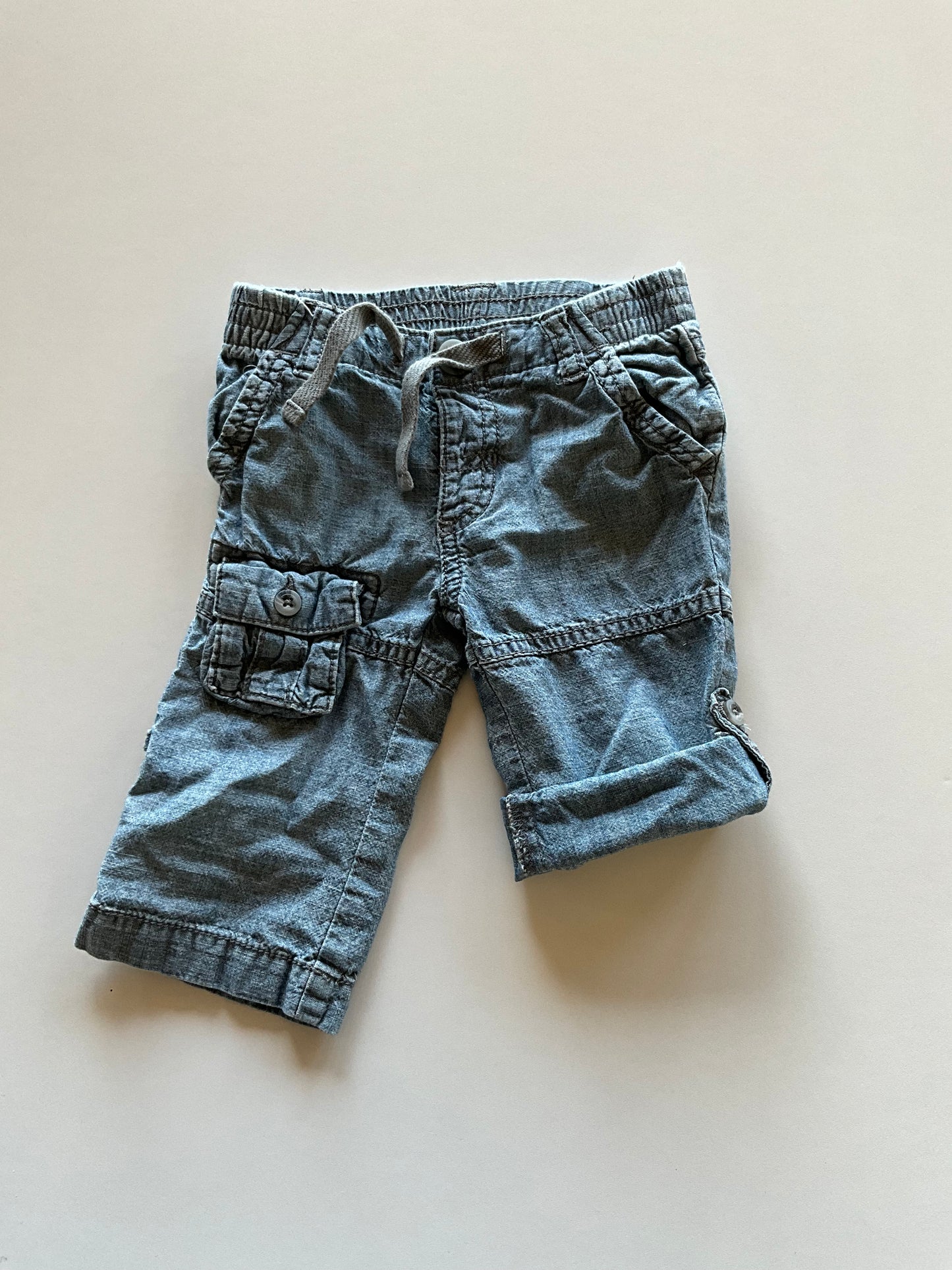 Chambray Capris/Pants