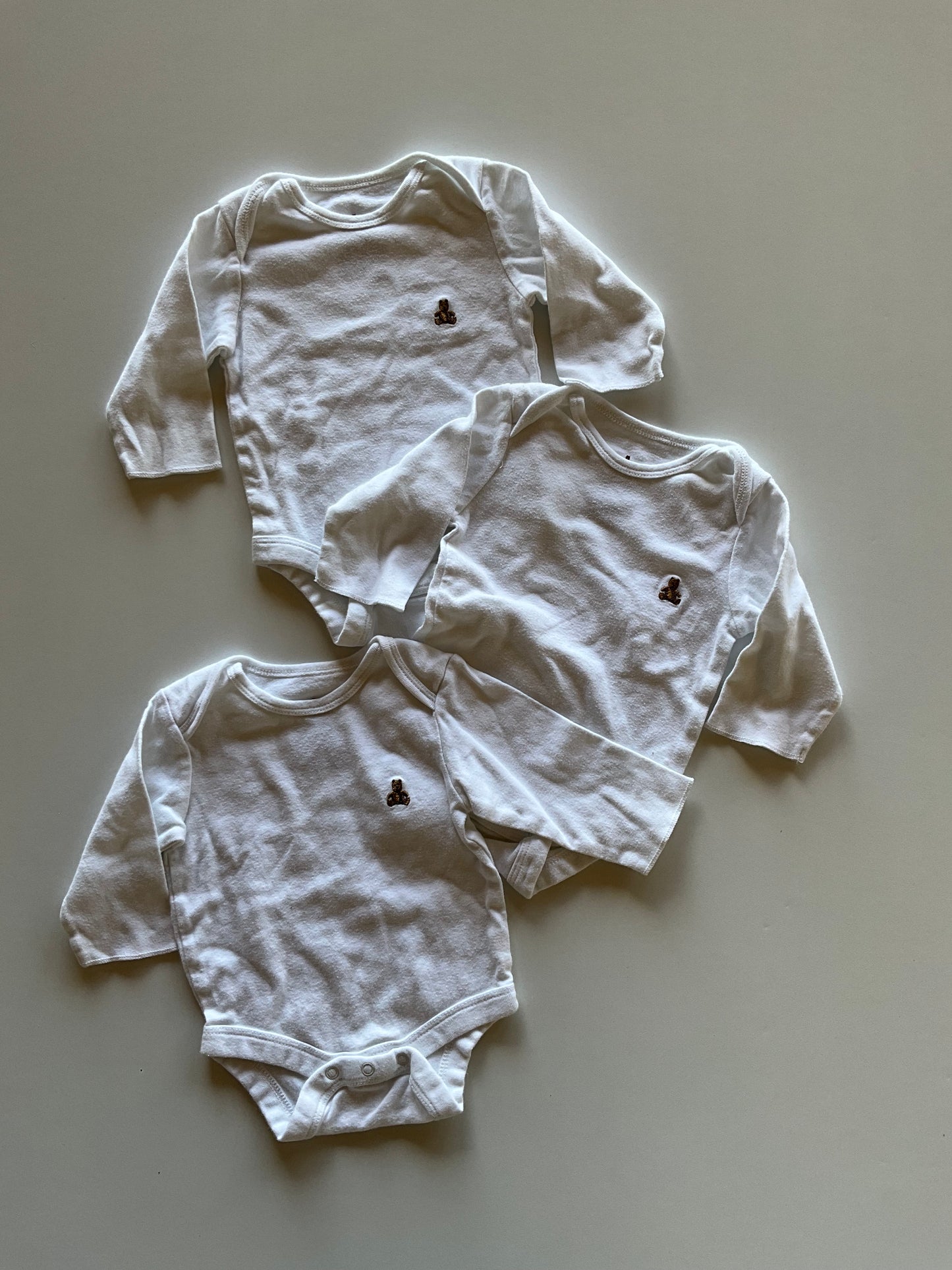 3 White Onesies