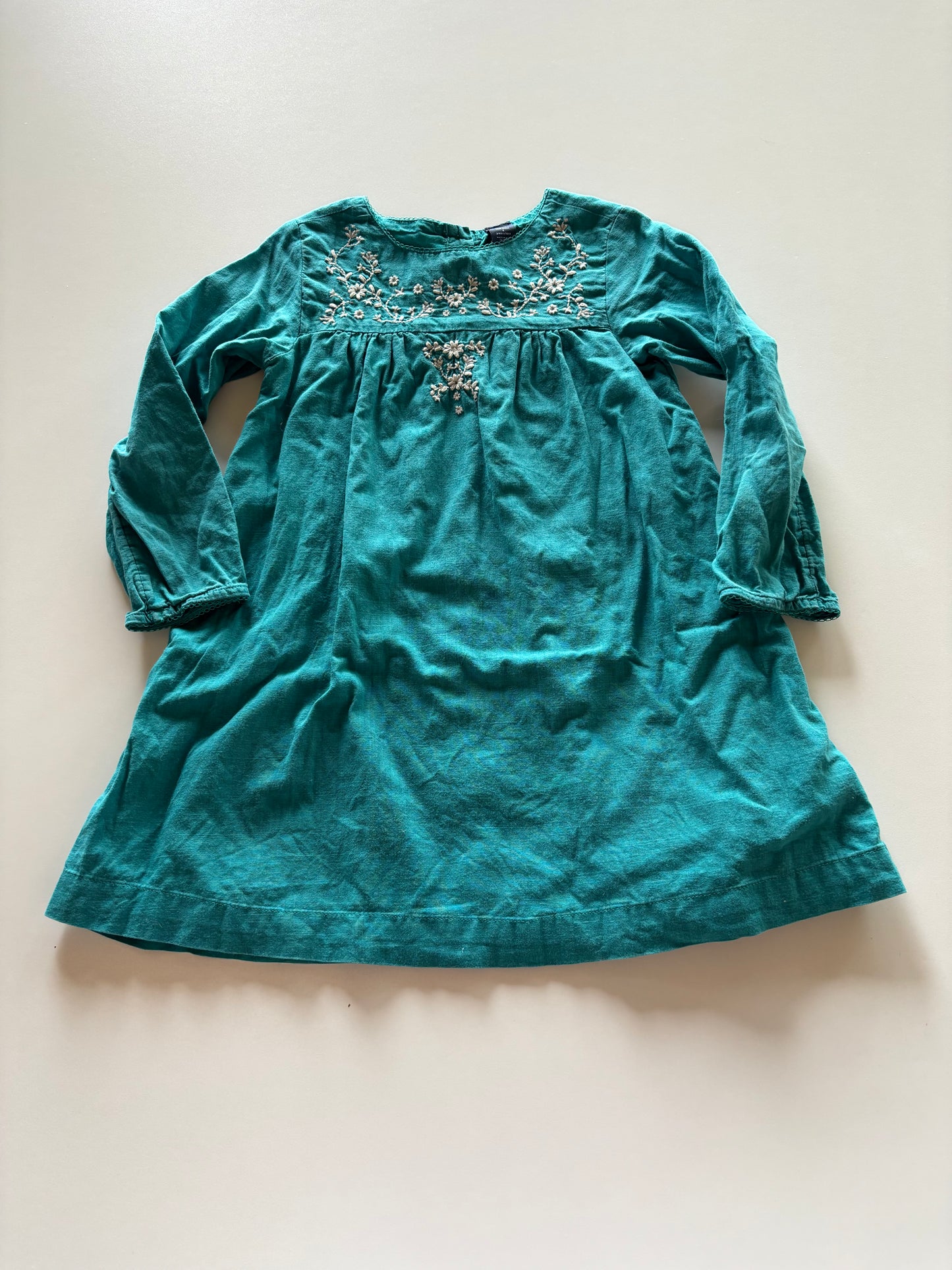 Embroidered Turquoise Dress