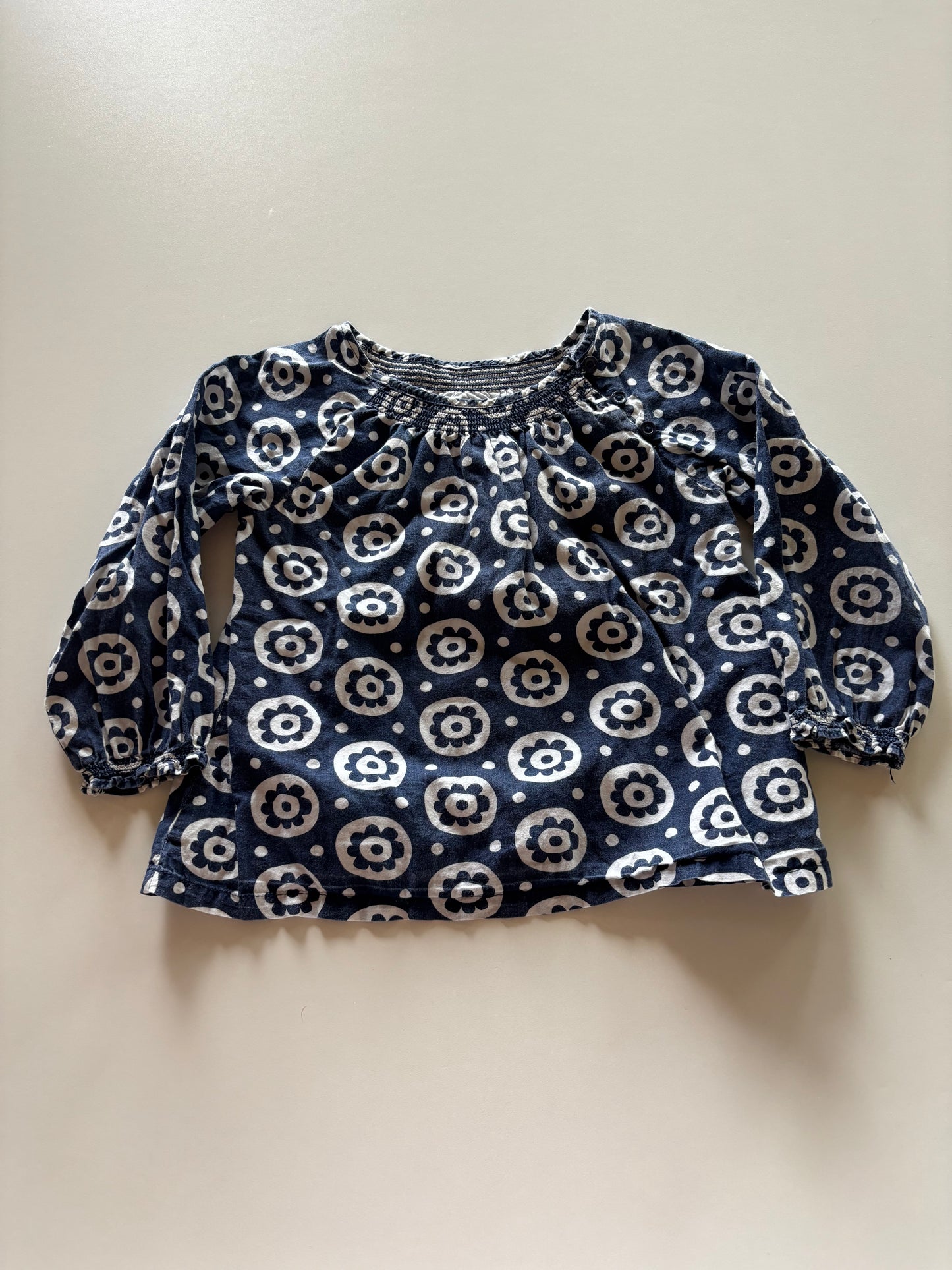 Blue & White Patterned Shirt