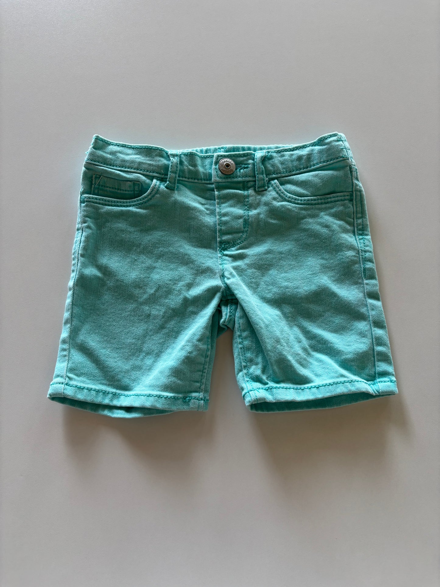 Bright Mint Denim Shorts