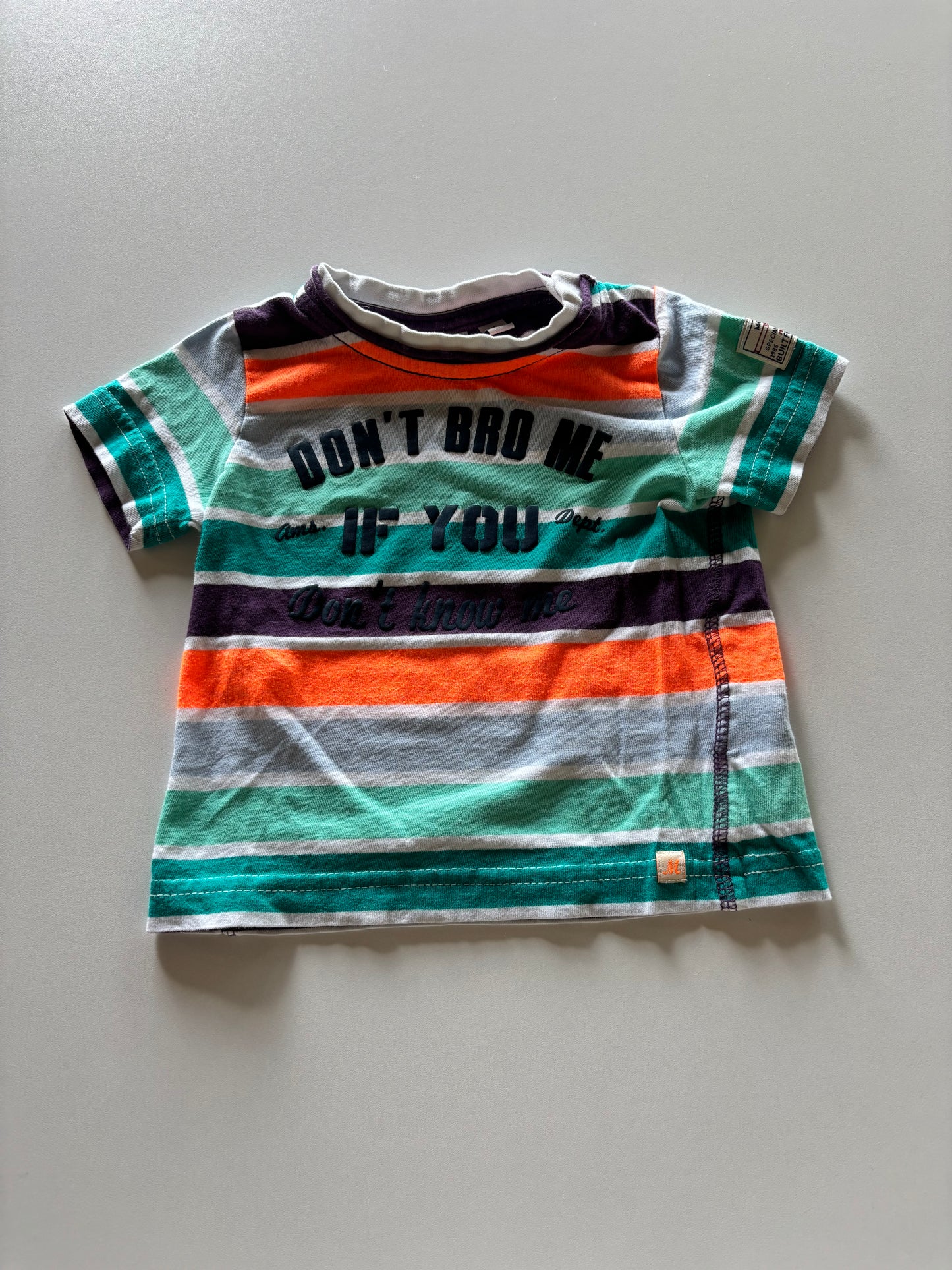 Bright Striped Bro Tee