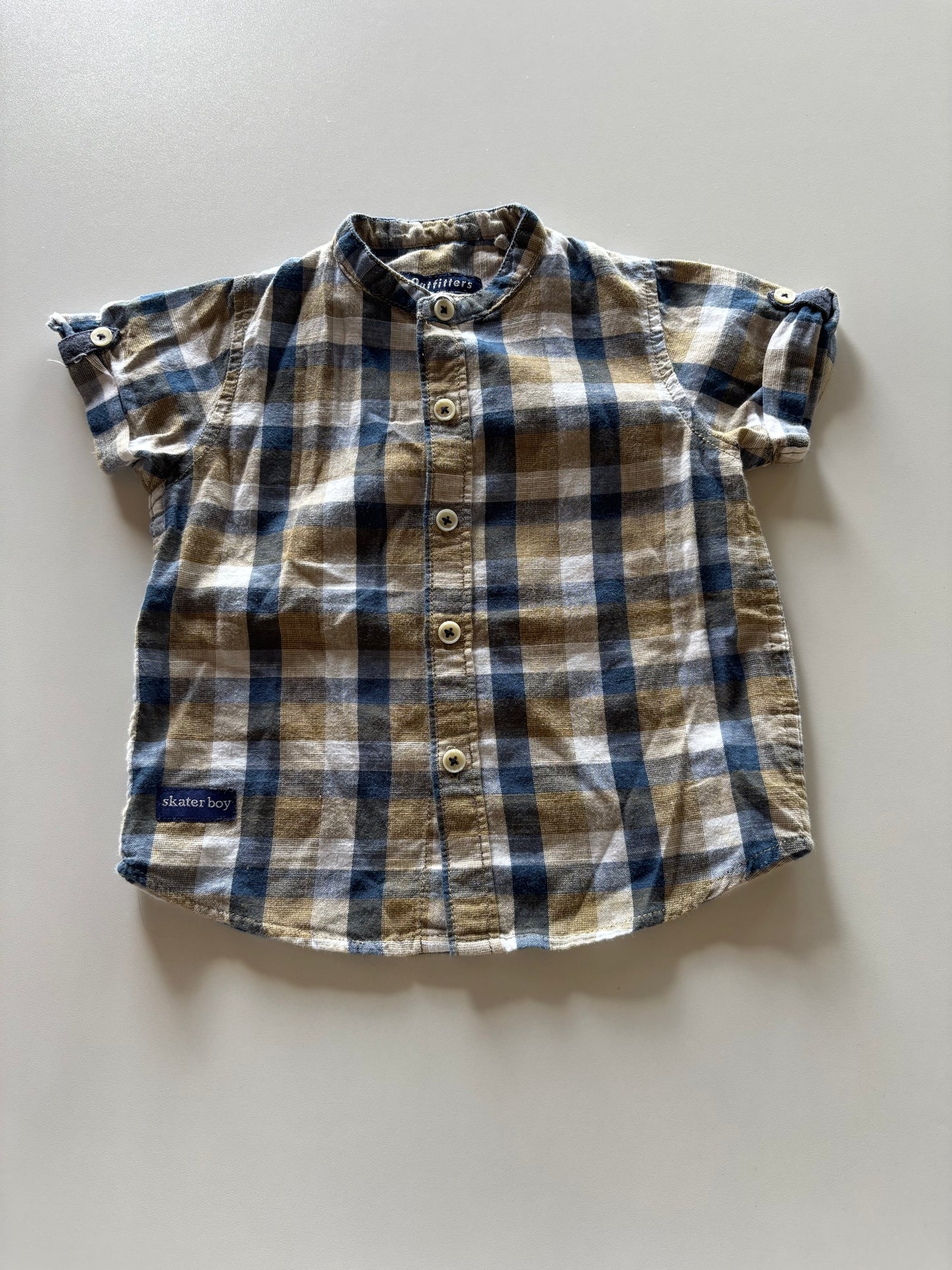 Blue & Olive Plaid Shirt